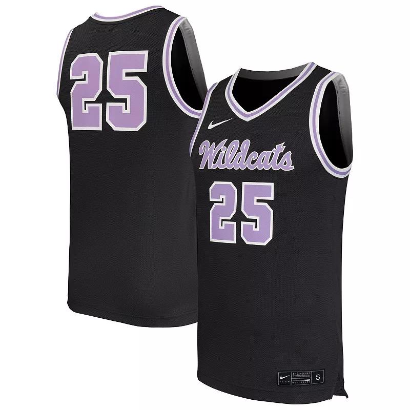 Men's Nike #25 Black Kansas State Wildcats Replica Basketball Jersey,  Product Image
