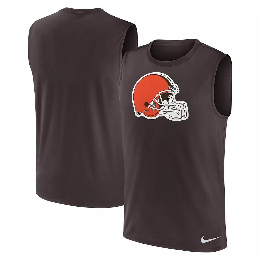 Men's Nike Brown Cleveland Browns Blitz Legend Performance Muscle Tank Top,  Product Image