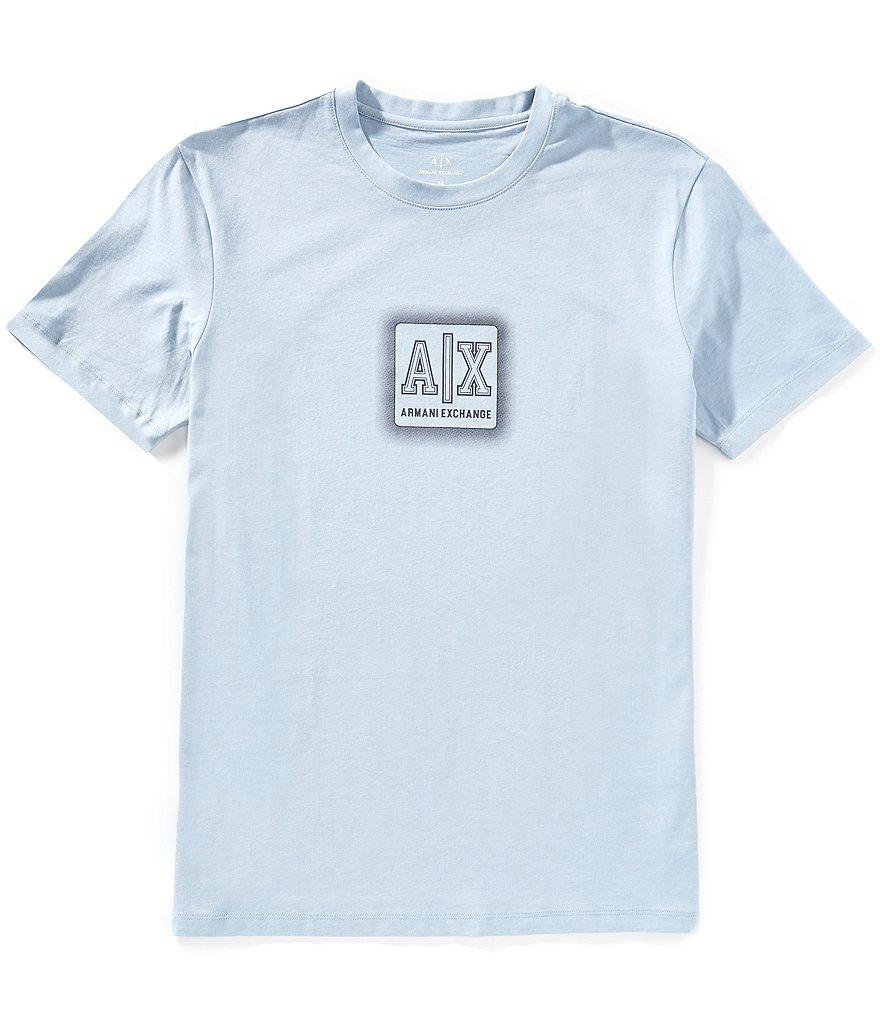 Armani Exchange Spray AX Logo Graphic Short Sleeve T-Shirt Product Image