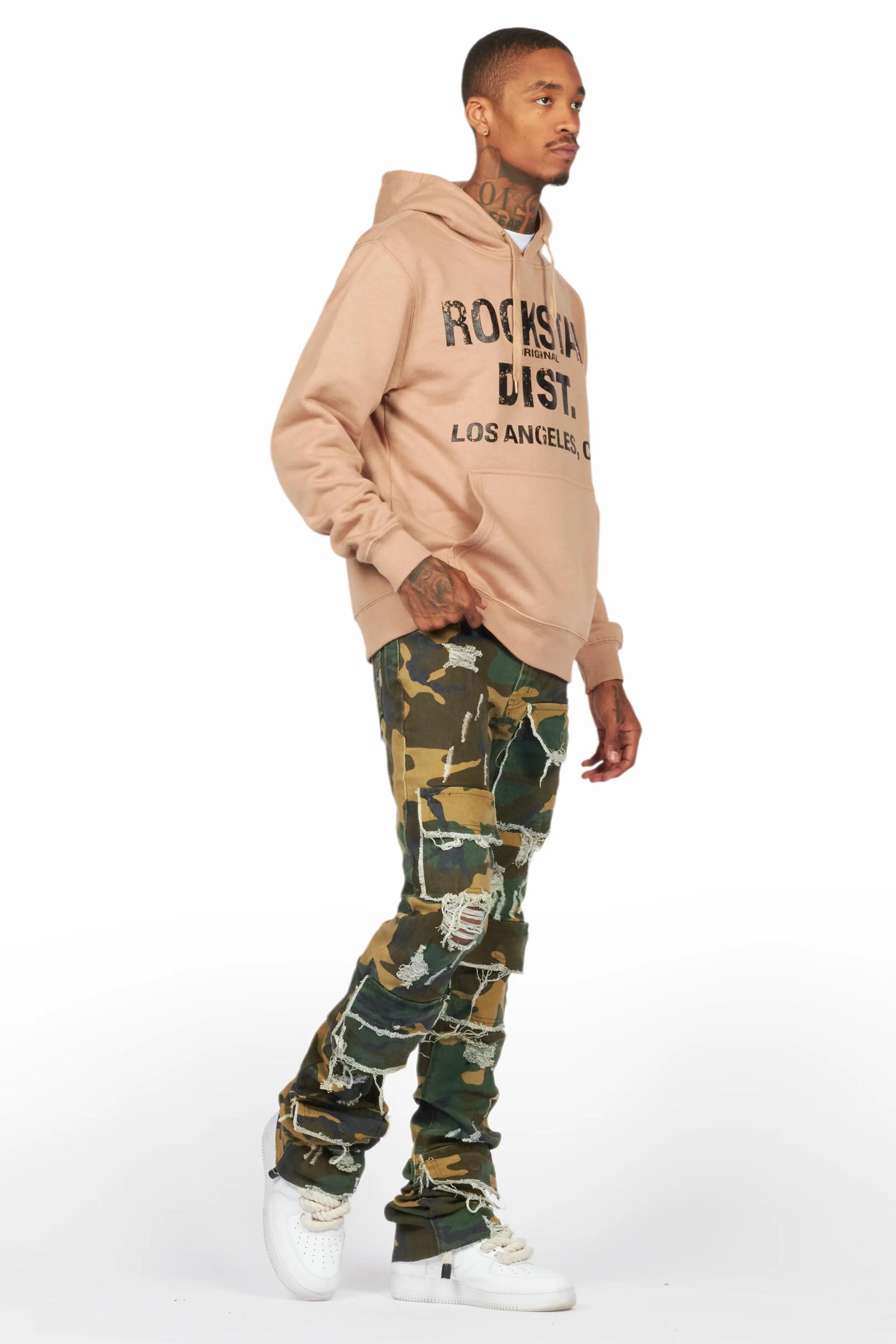 Lake Khaki Hoodie & Petrus Stacked Flare Jean Bundle Male Product Image