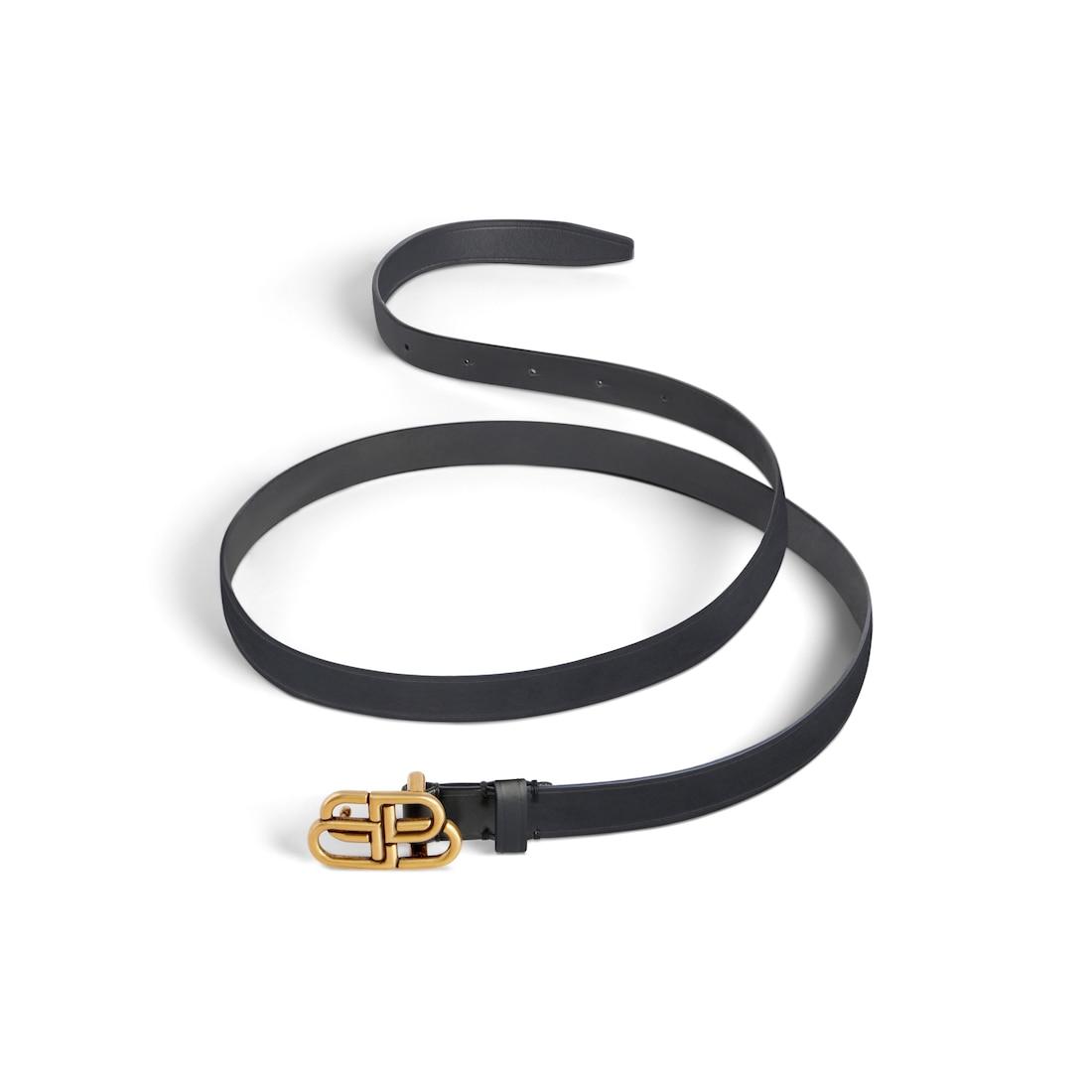 Women's Bb Super Thin Belt in Black Product Image