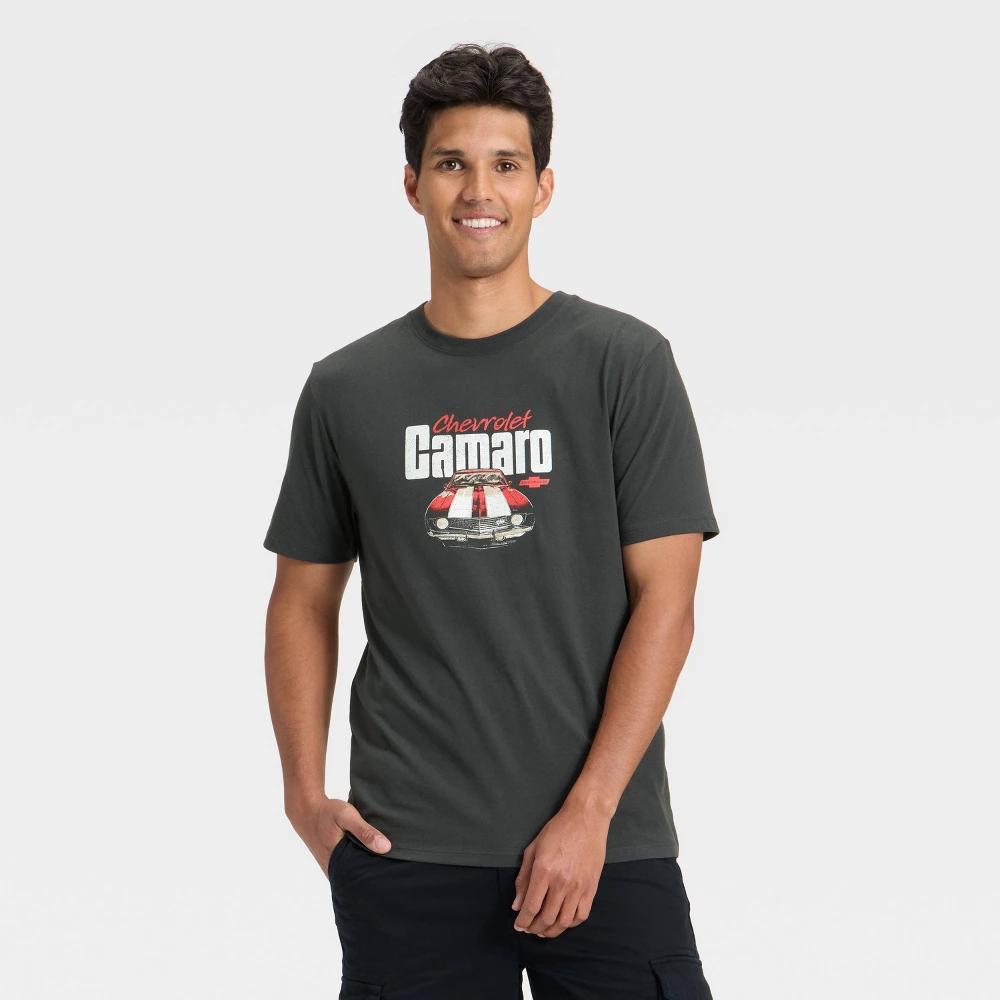 Men's Camaro Short Sleeve Graphic T-Shirt - Goodfellow & Co™ Charcoal Gray XL Product Image