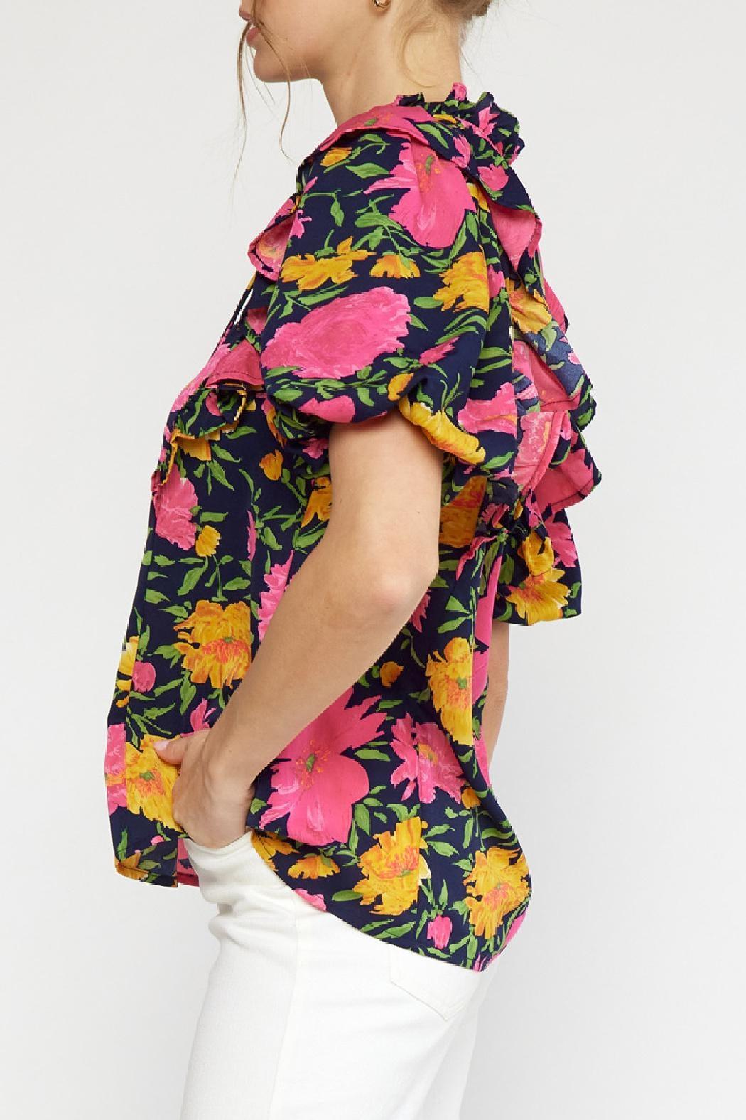 Floral V-Neck Top Product Image