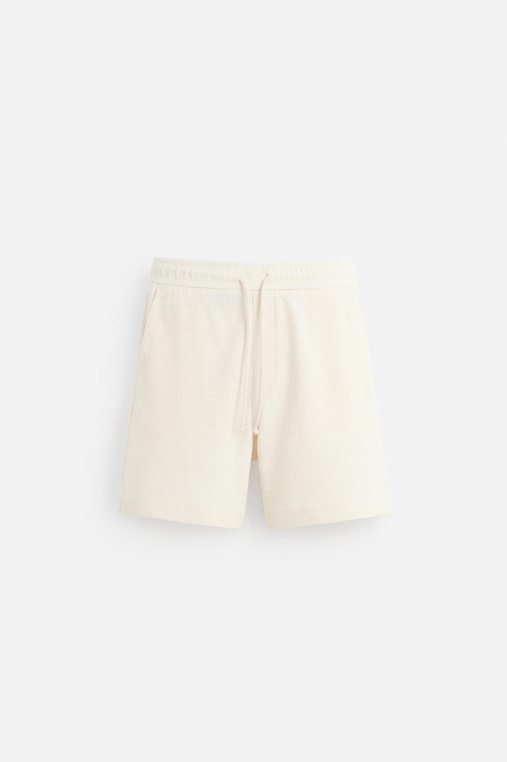 TEXTURED JOGGER SHORTS Product Image