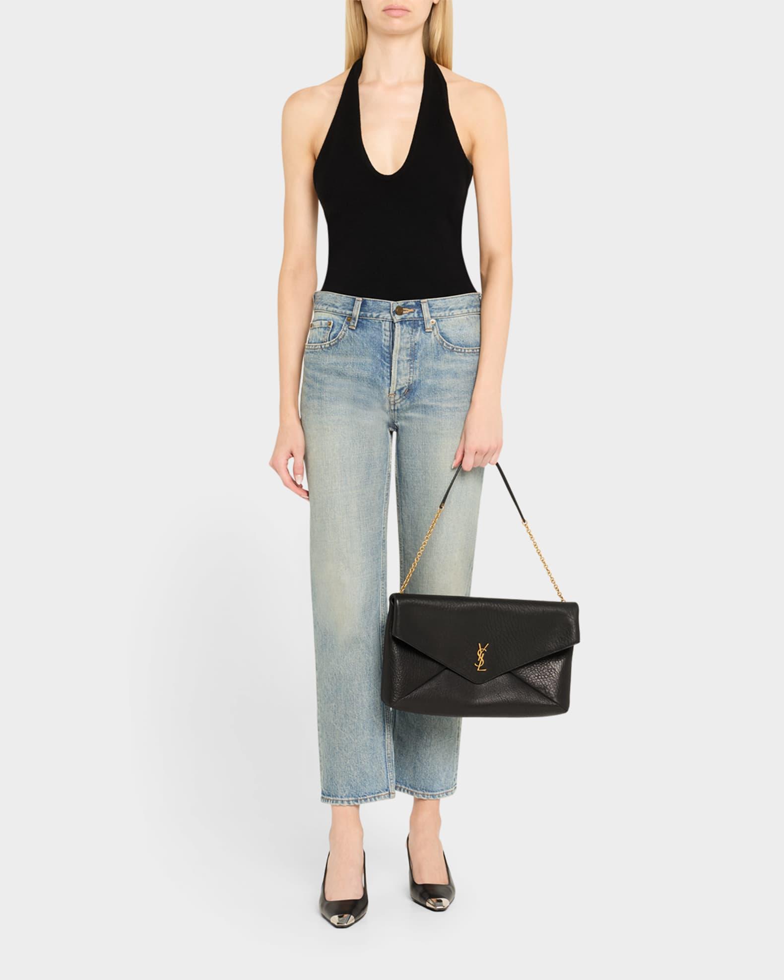 YSL Envelope Pouch in Grained Leather Product Image