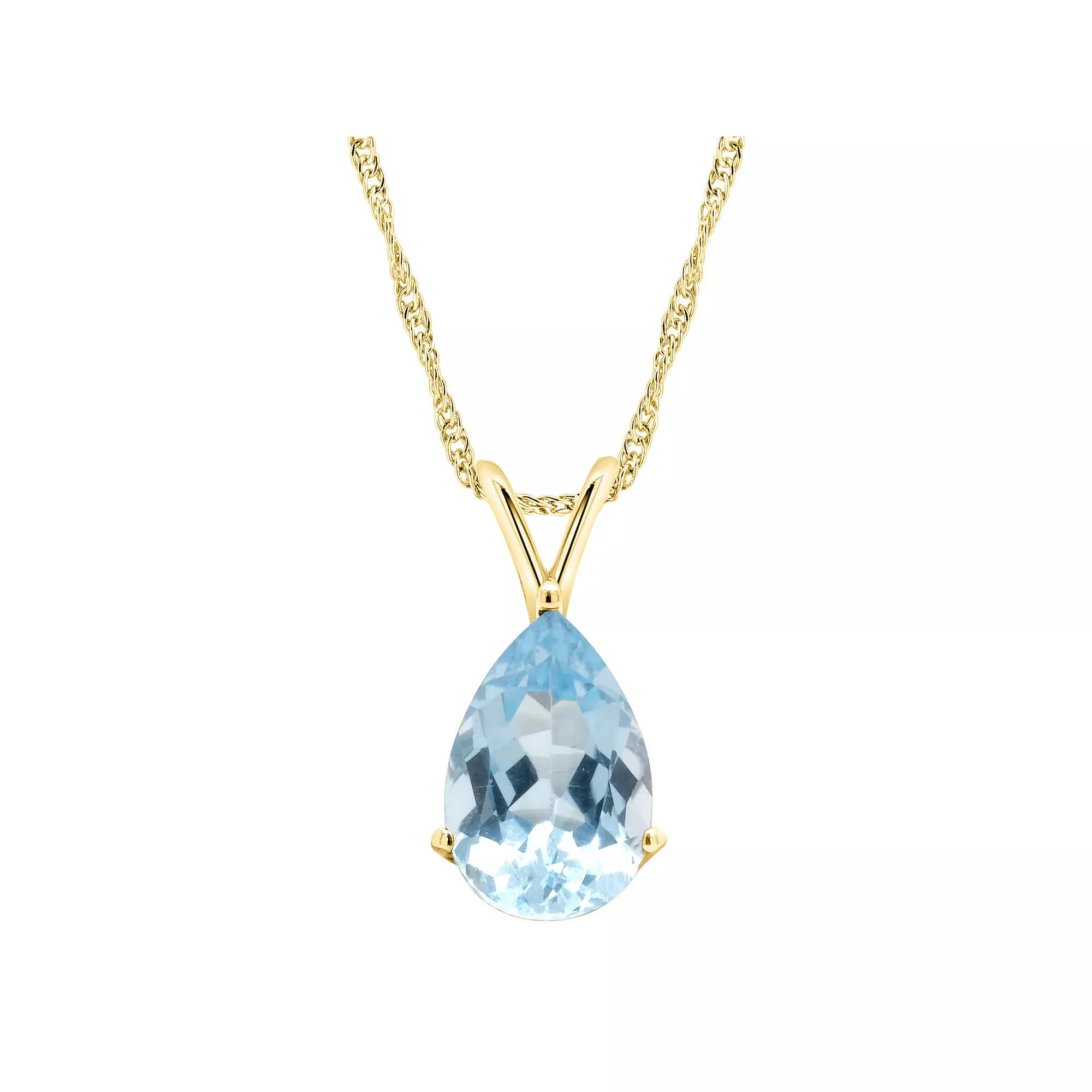 Alyson Layne Sterling Silver Rose Quartz Teardrop Pendant Necklace, Women's,  Product Image