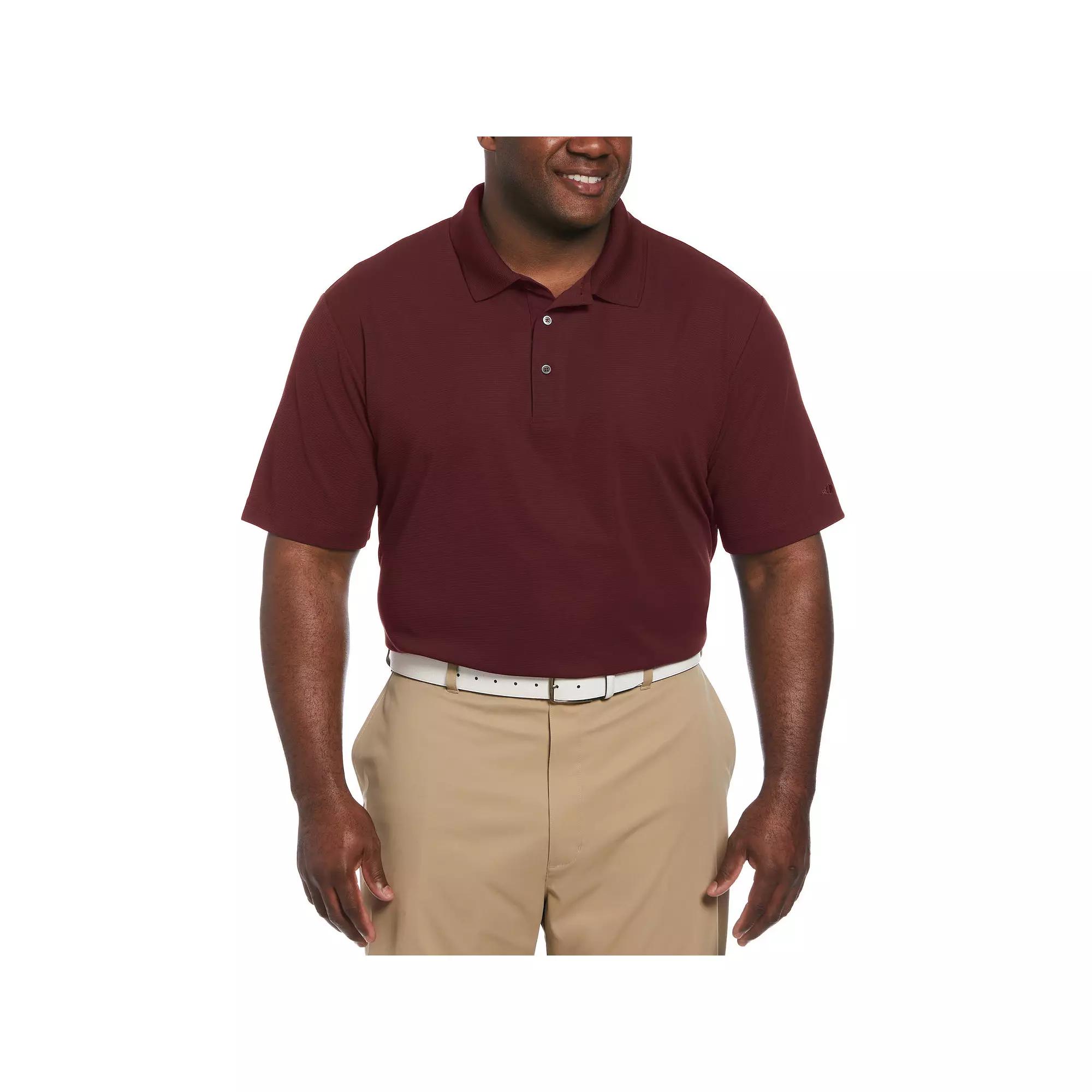 Big & Tall Grand Slam Short Sleeve Classic-Fit Solid Golf Polo, Men's, Size: XXL Tall, Black Product Image