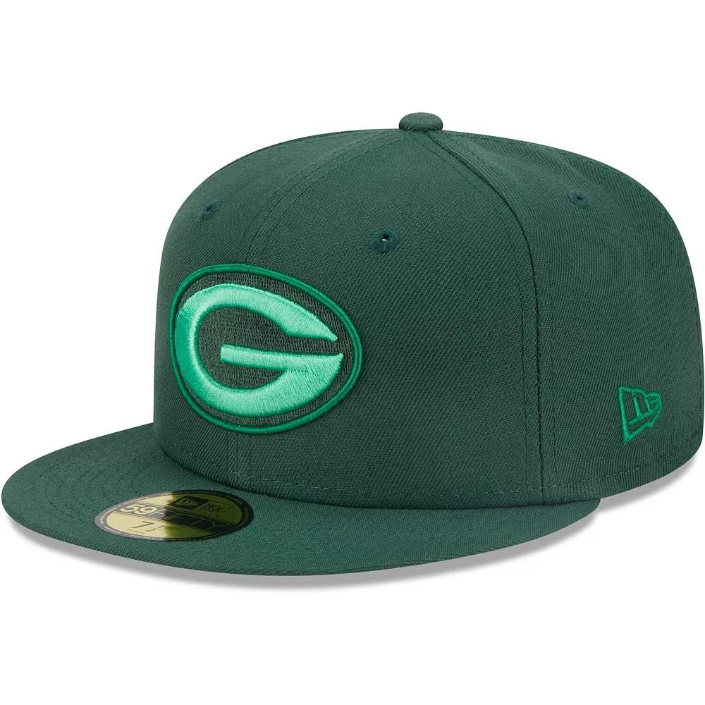 Men's New Era Green Green Bay Packers Monocamo 59FIFTY Fitted Hat, Size: 7 1/2 Product Image