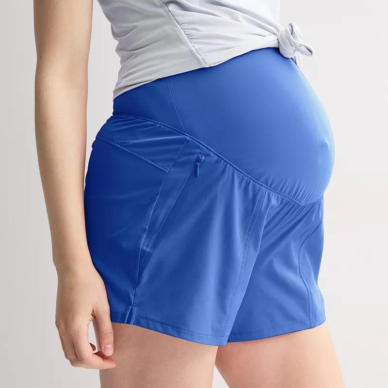 Women's Tek Gear Multi-Purpose Maternity Shorts, Size: XS, Tara Blue Product Image