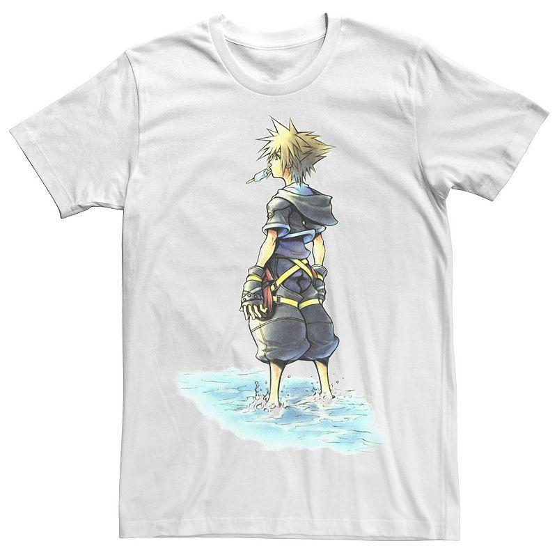 Men's Kingdom Hearts Feet Wet Watercolor Tee, Size: XL, White Product Image