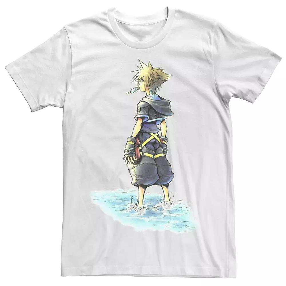 Men's Kingdom Hearts Feet Wet Watercolor Tee, Size: XL, White Product Image