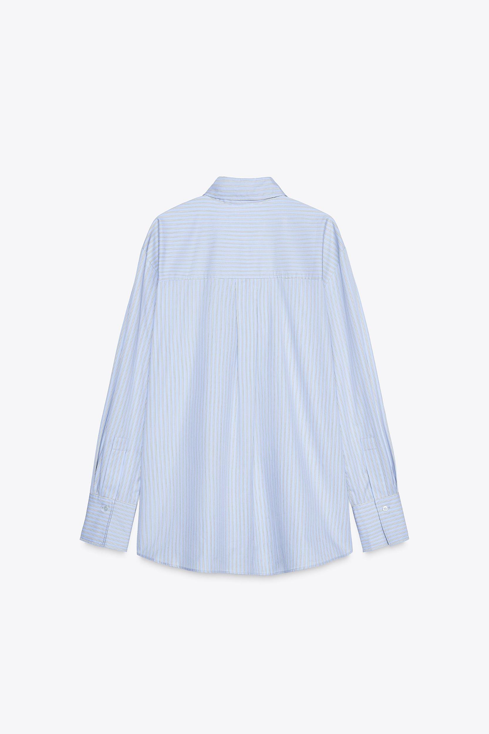 STRIPED OVERSIZE SHIRT ZW COLLECTION Product Image