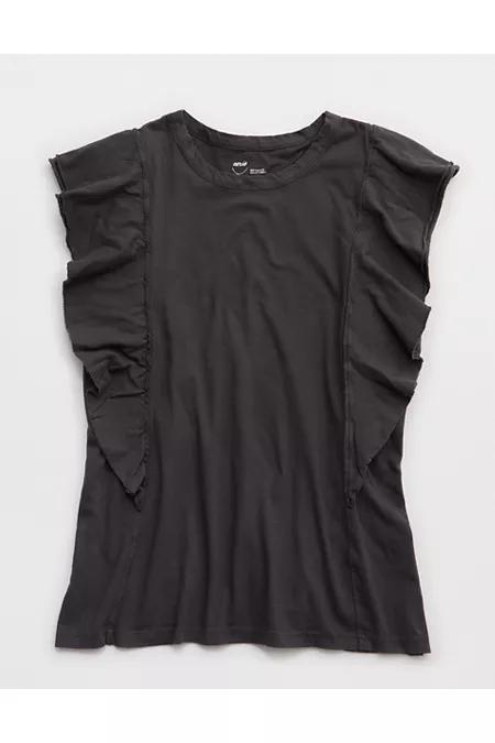 Aerie Flutter Sleeve T-Shirt Women's Product Image