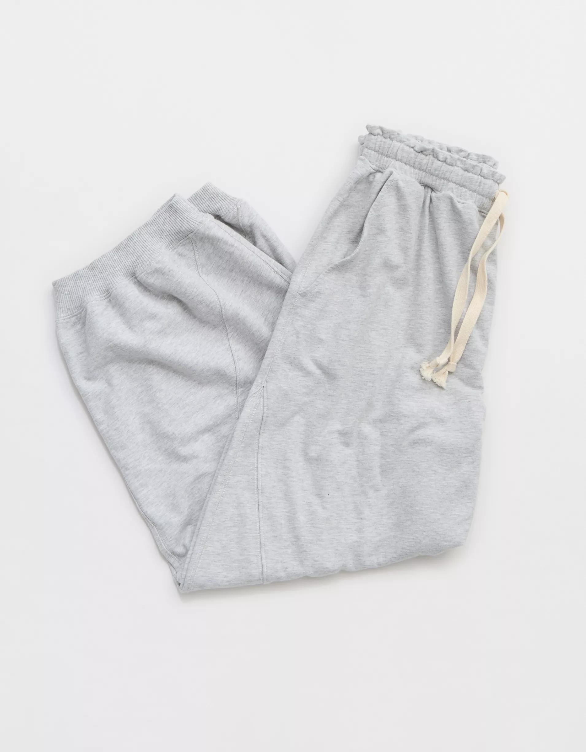 Aerie Baggy Barrel Leg Fleece Pant Product Image