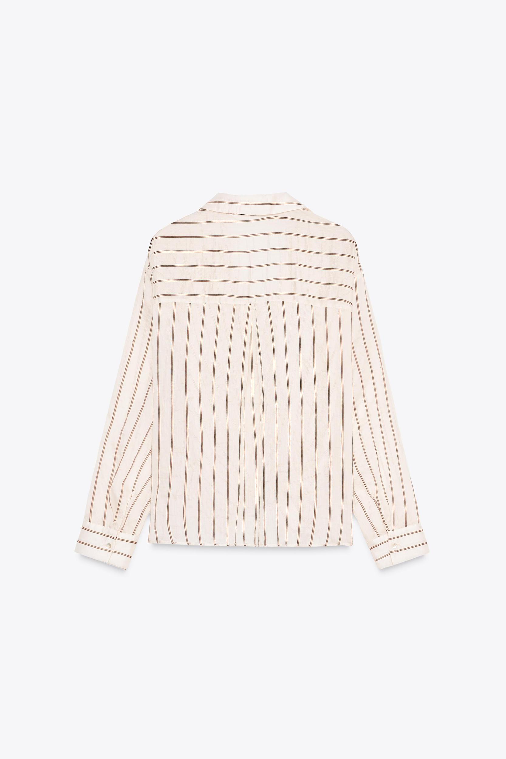 STRIPED SHIRT WITH KNOT Product Image