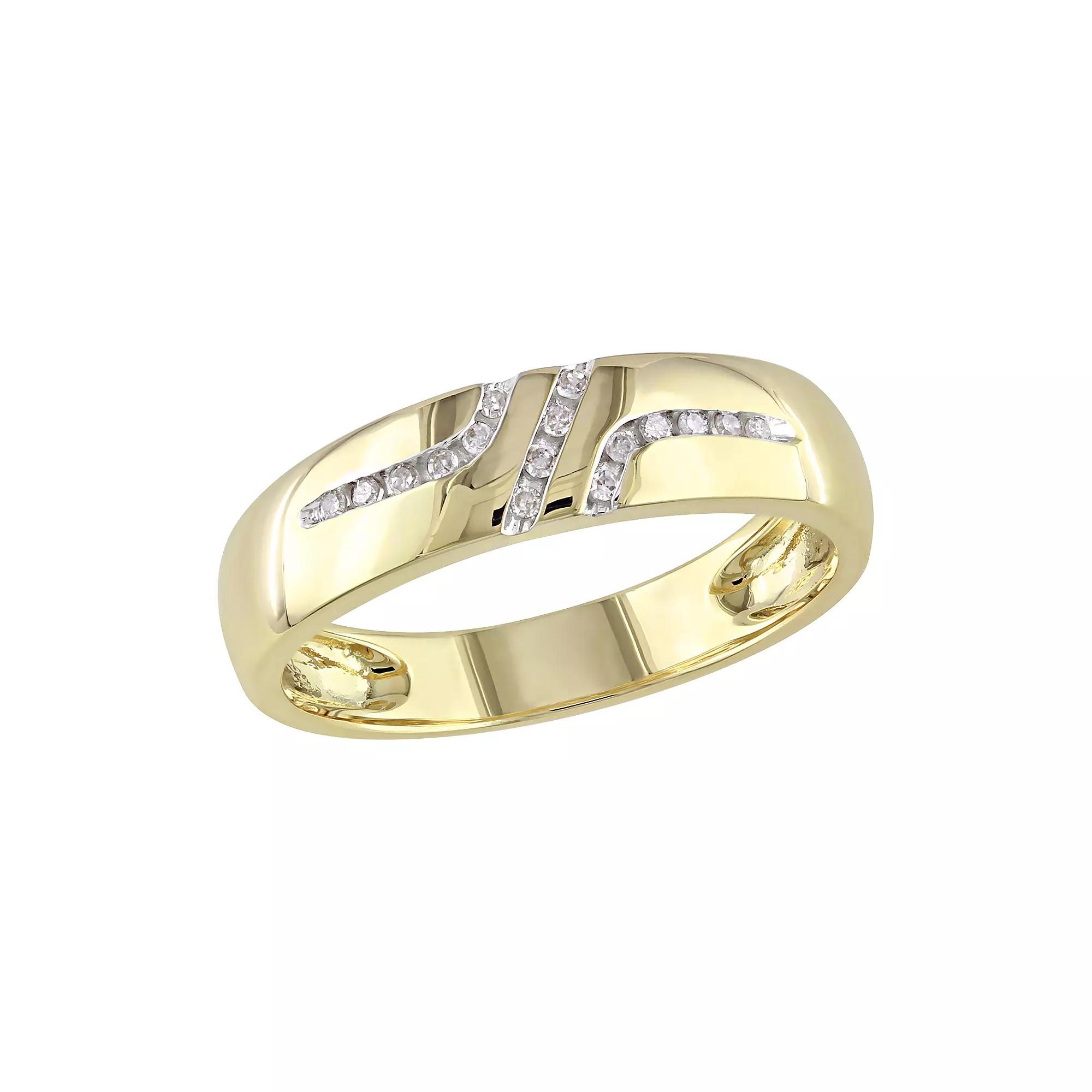 Stella Grace 10k Gold 1/10 Carat T.W. Diamond Band, Men's, Size: 11 Product Image