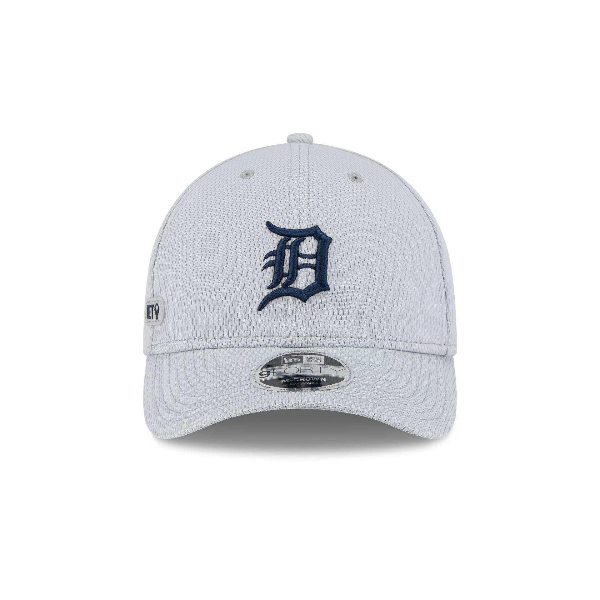 Detroit Tigers 2025 Clubhouse Gray 9FORTY M-Crown Snapback Hat Male Product Image