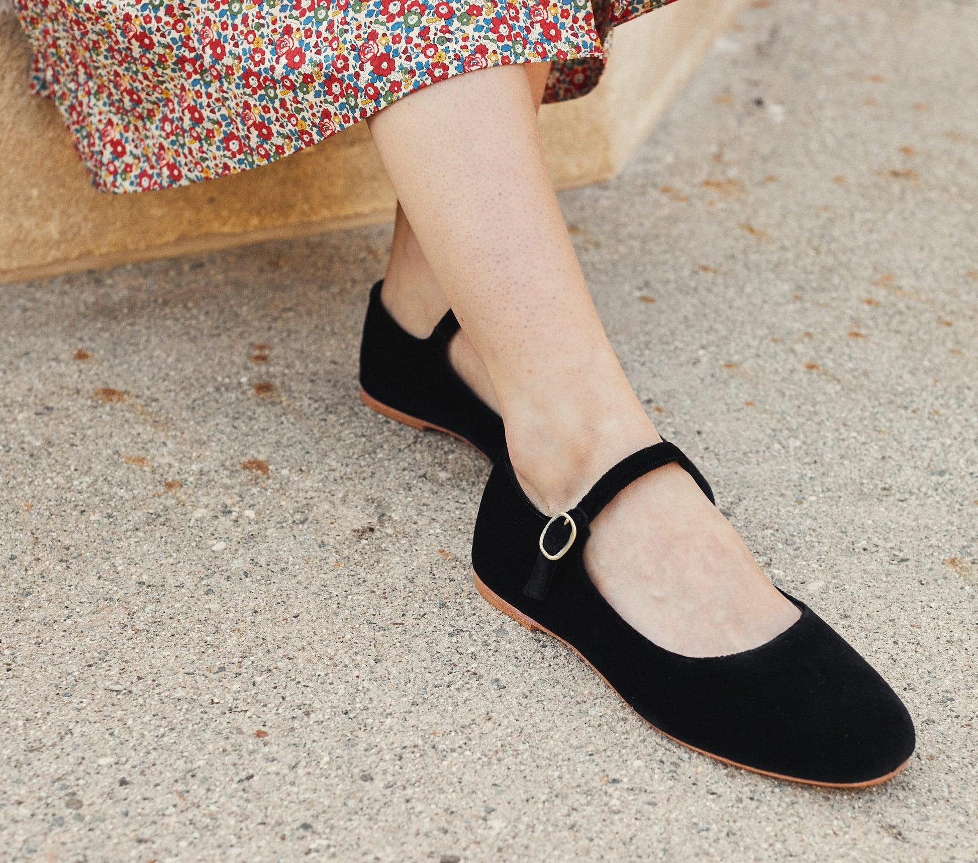 MARY JANE SLIPPER -- BLACK Product Image