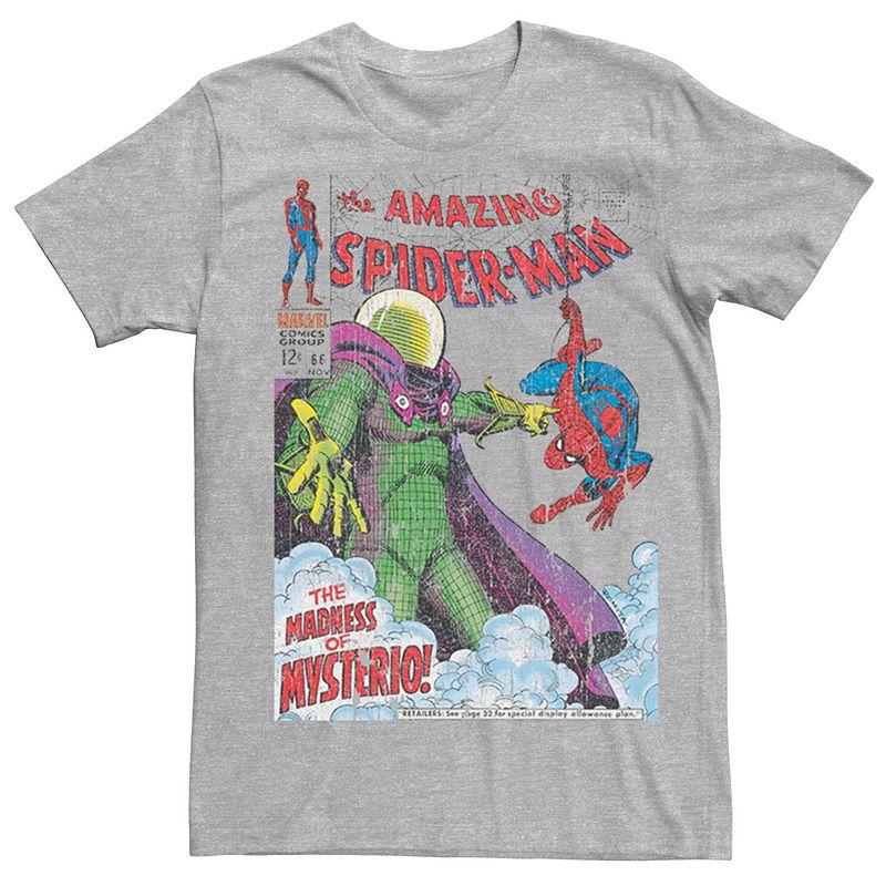 Men's Marvel's Spider-Man Mysterio Vintage Comic Cover Tee,  Product Image