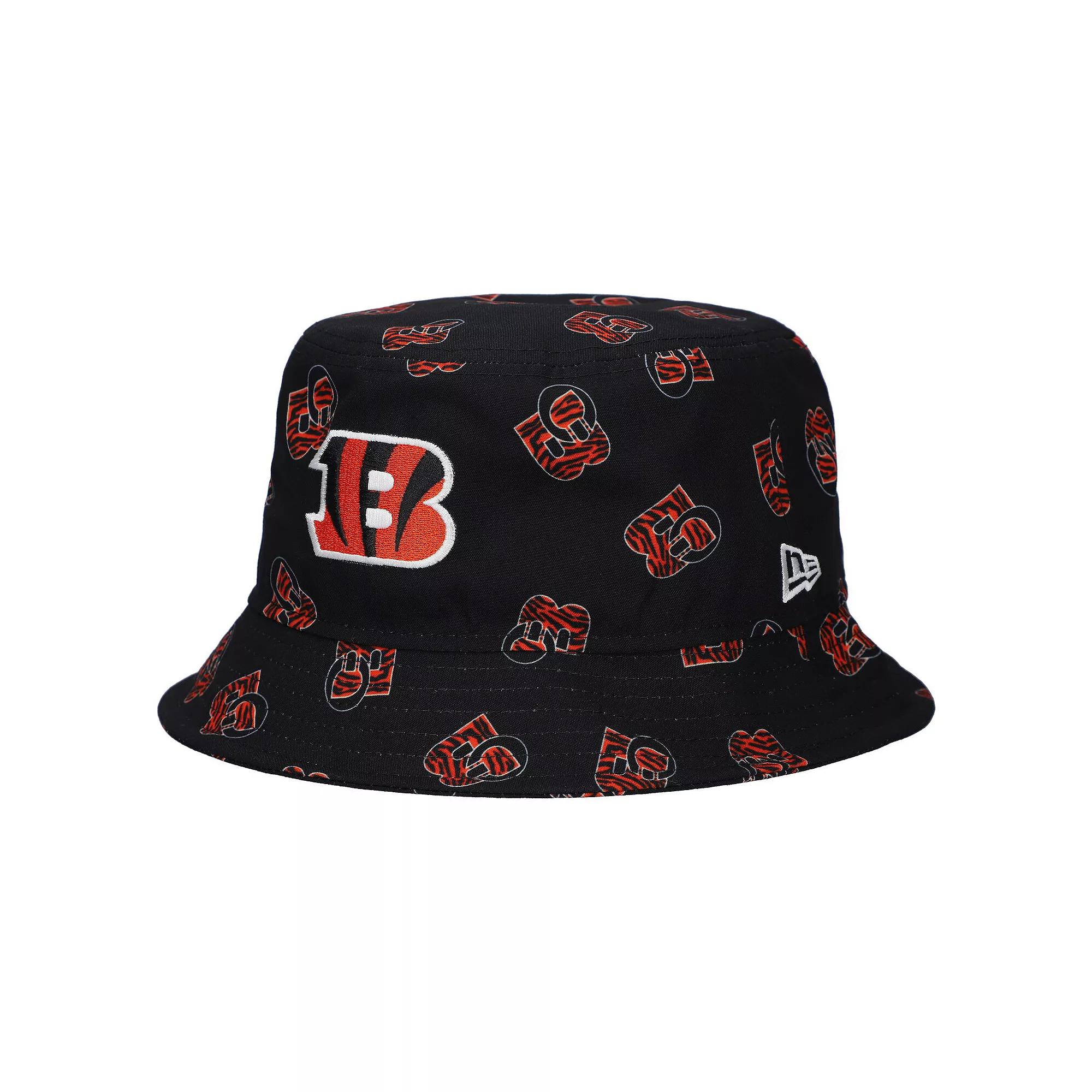 Men's New Era Black Cincinnati Bengals City Originals Bucket Hat, Size: Small/Medium Product Image