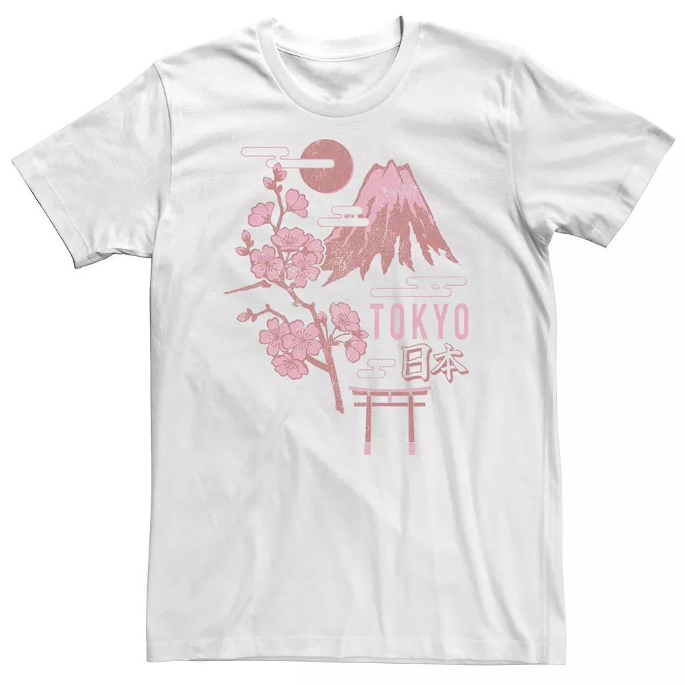 Big & Tall Fifth Sun Tokyo Pink Hue Collage Stamp Tee, Men's,  Product Image