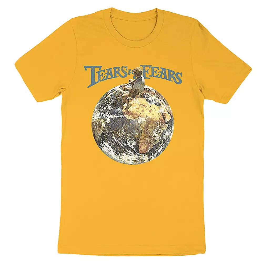 Men's Tears For Fears Globe Tour Tee, Size: XXL, Yellow Product Image