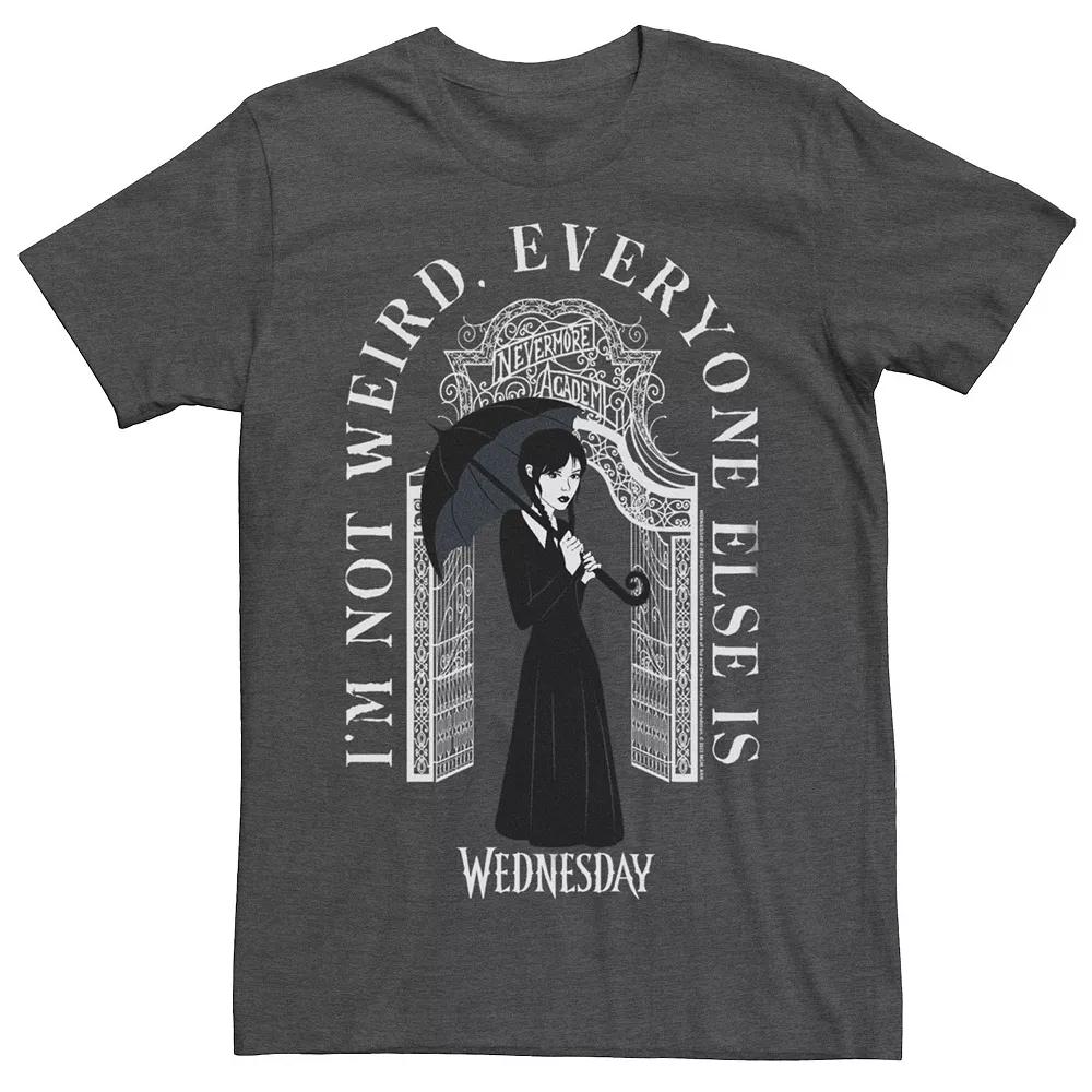 Big & Tall Wednesday Im Not Weird Tee, Men's,  Product Image
