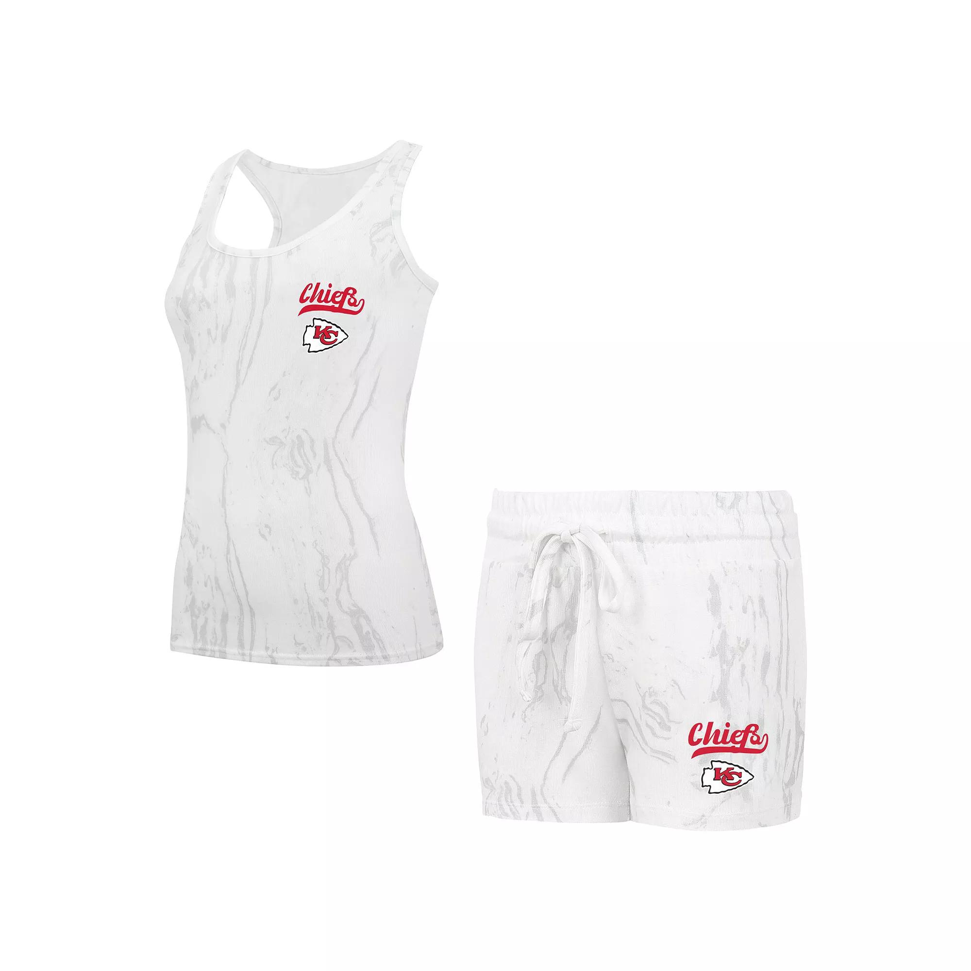 Womens Concepts Sport Kansas City Chiefs Plus Size Quartz Tank Top & Shorts Set Product Image