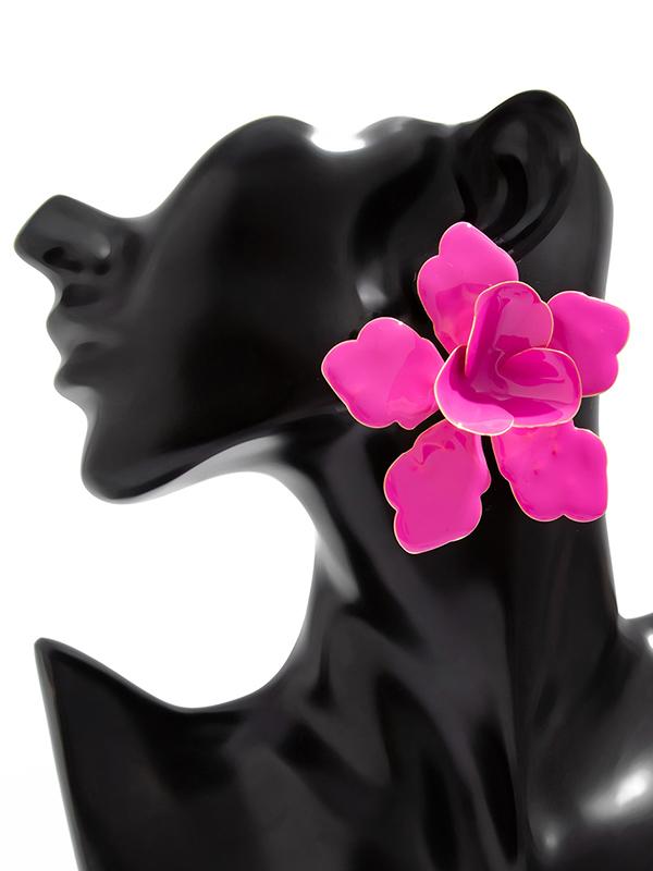 Flower Shape Drop Earrings Product Image