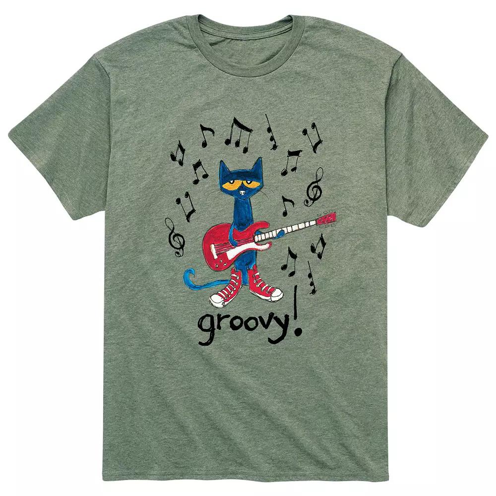 Men's Pete The Cat Groovy! Music Tee,  Product Image