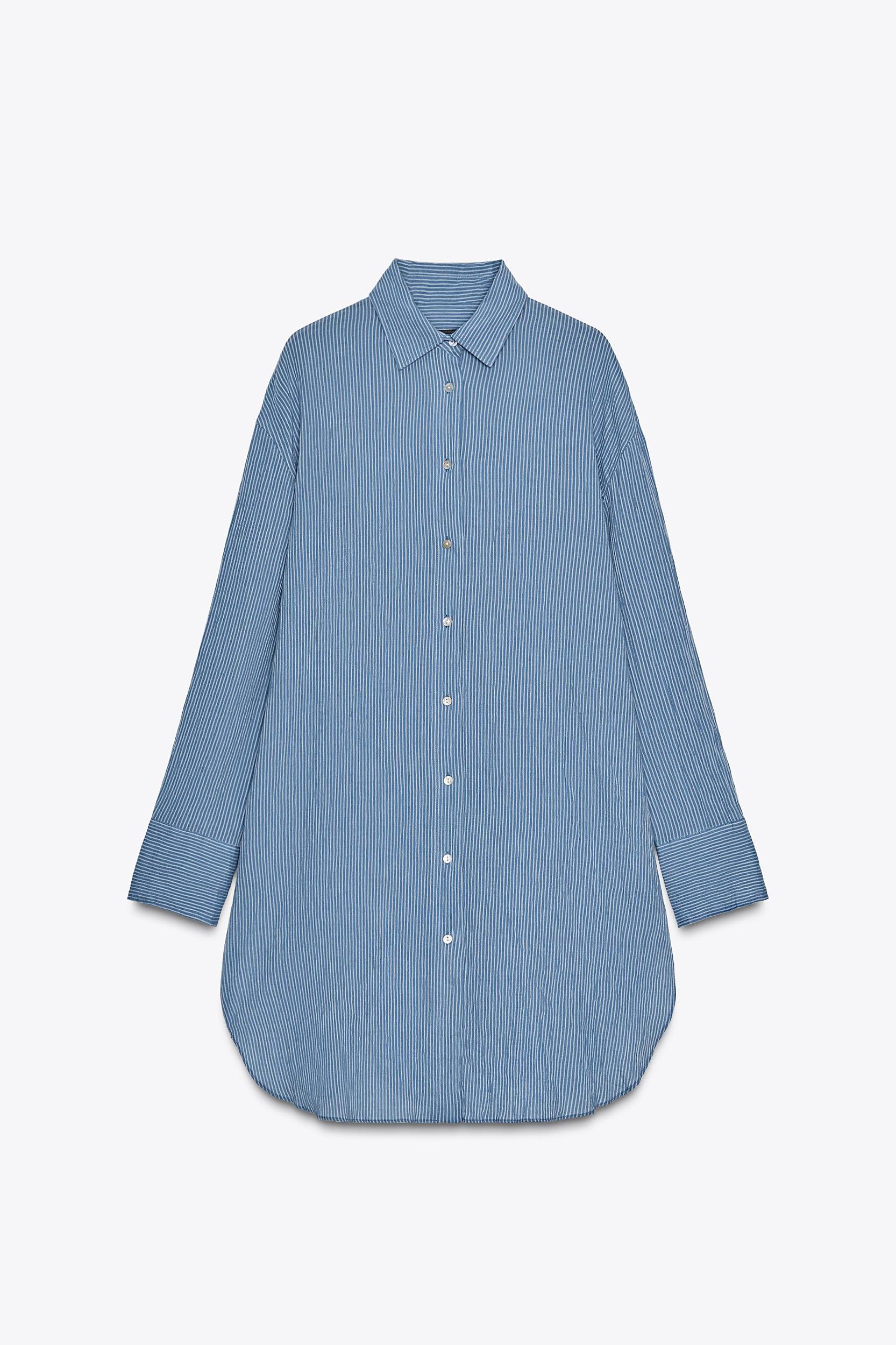 ZW COLLECTION LONG STRIPED SHIRT Product Image