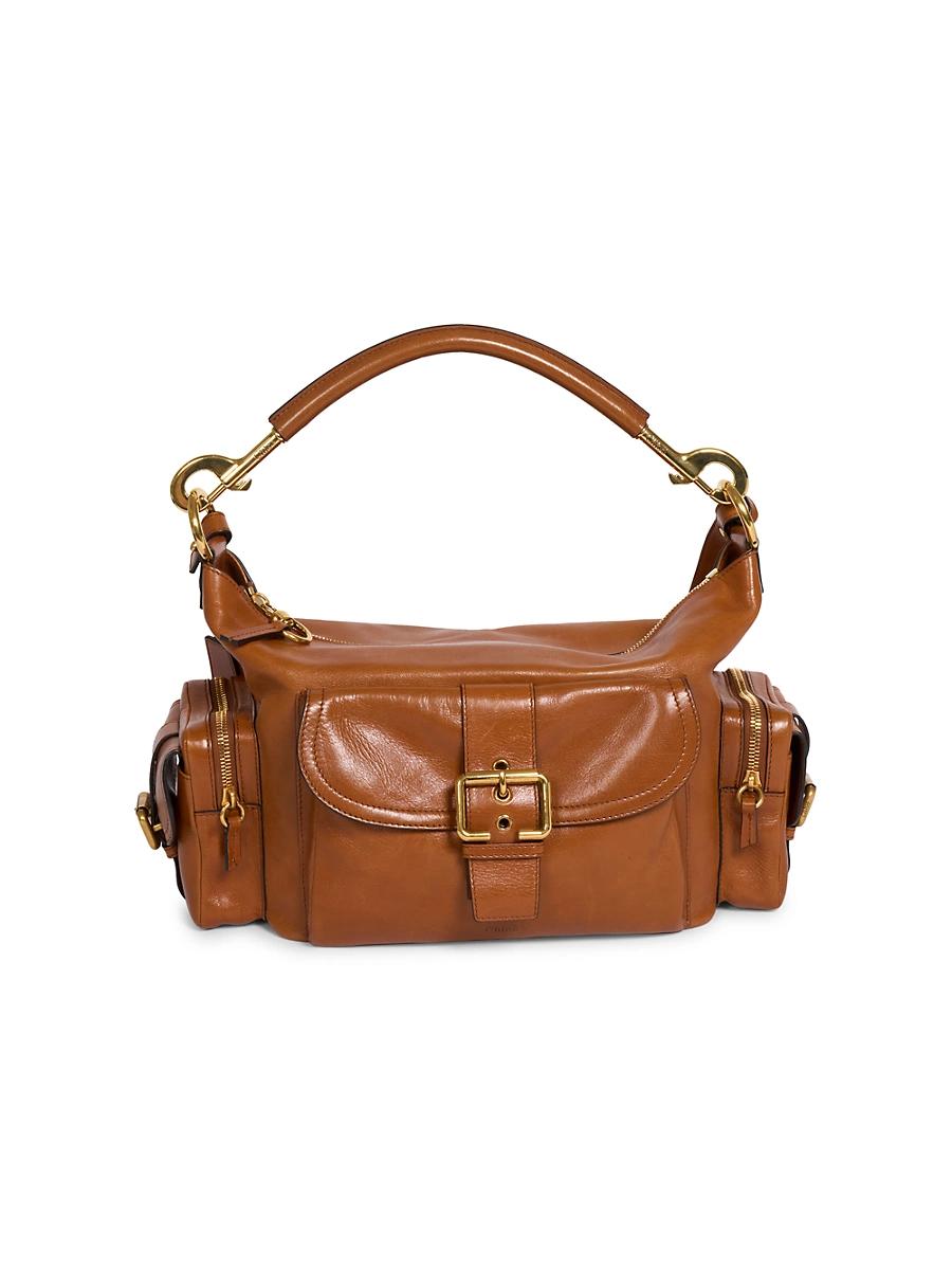 Womens Medium Leather Camera Bag Product Image