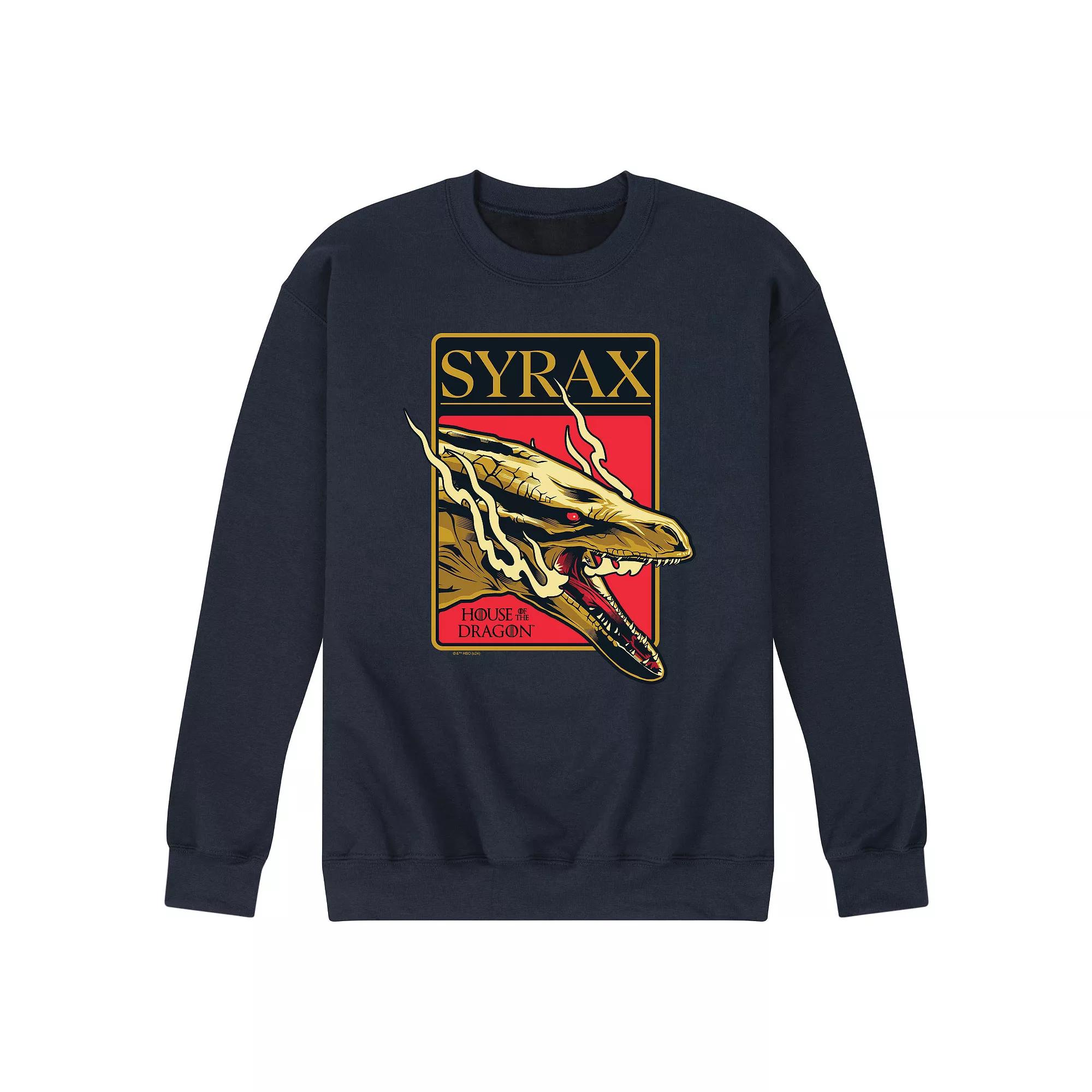 Men's House Of Dragon Syrax Badge Fleece Sweatshirt,  Product Image