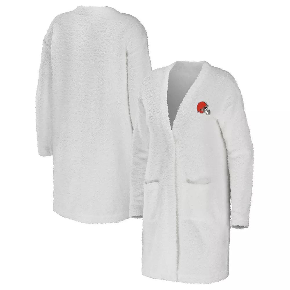 Women's WEAR by Erin Andrews Cream Arizona Cardinals Cozy Lounge Cardigan Sweater,  Product Image