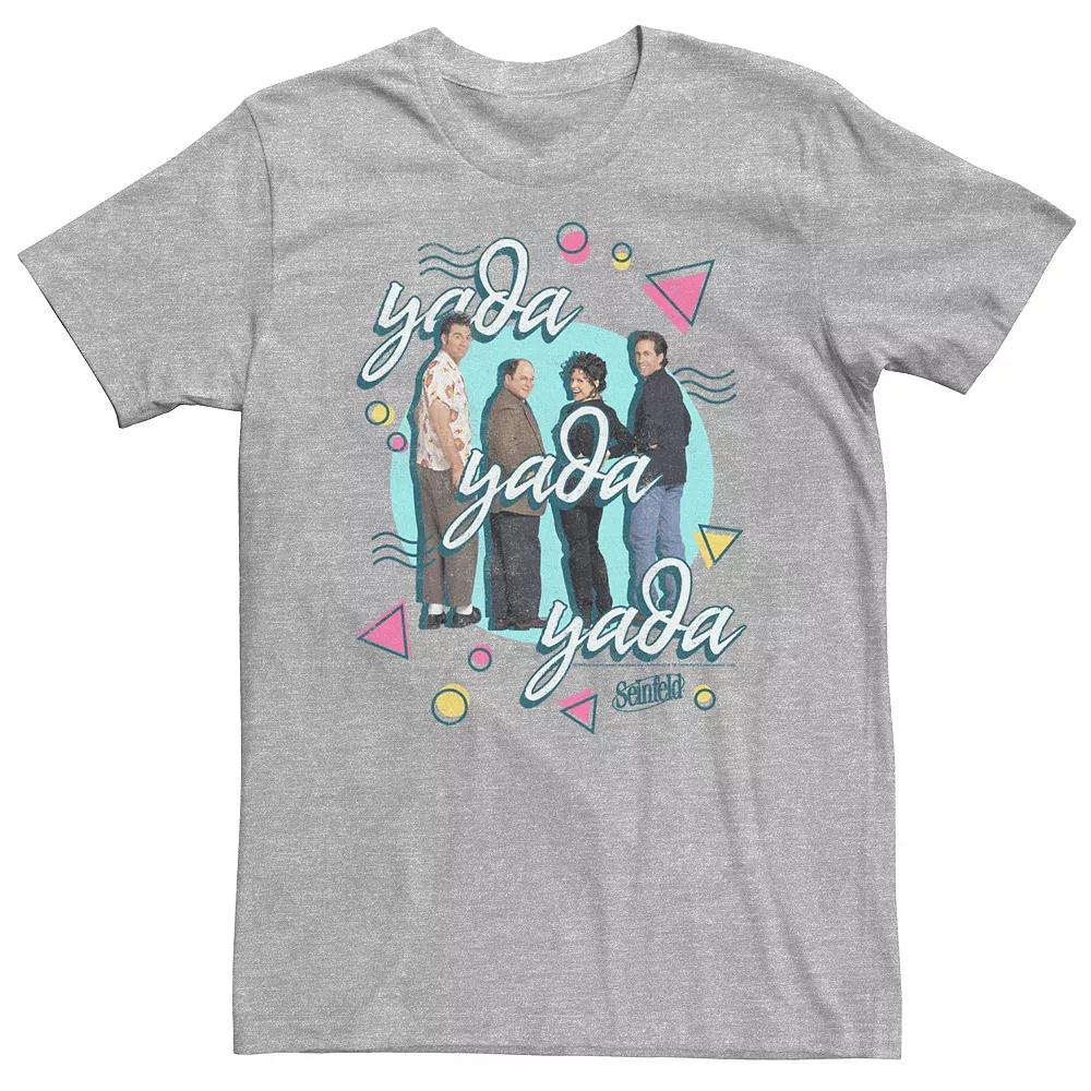Big & Tall Seinfeld Group Shot Retro Print "Yada Yada Yada" Tee, Men's, Size: 3XL, Athletic Grey Product Image