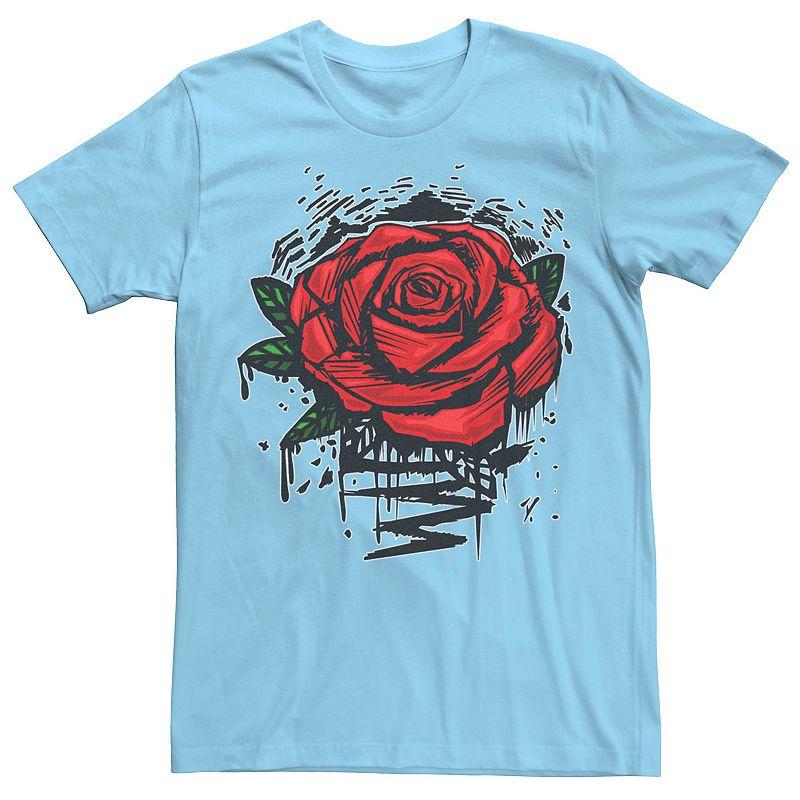 Men's Rugged Rose Drip Graphic Tee,  Product Image