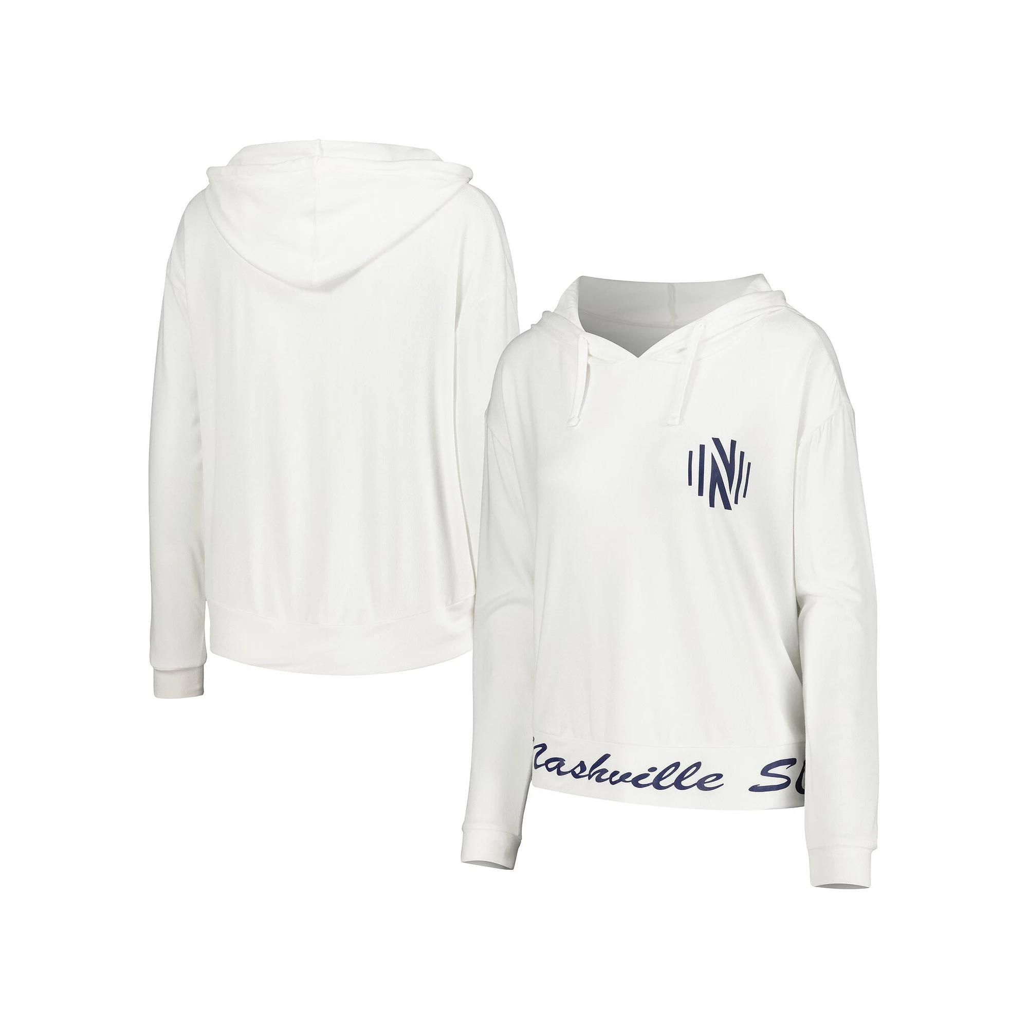 Women's Concepts Sport White Nashville SC Accord Hoodie Long Sleeve Top,  Product Image