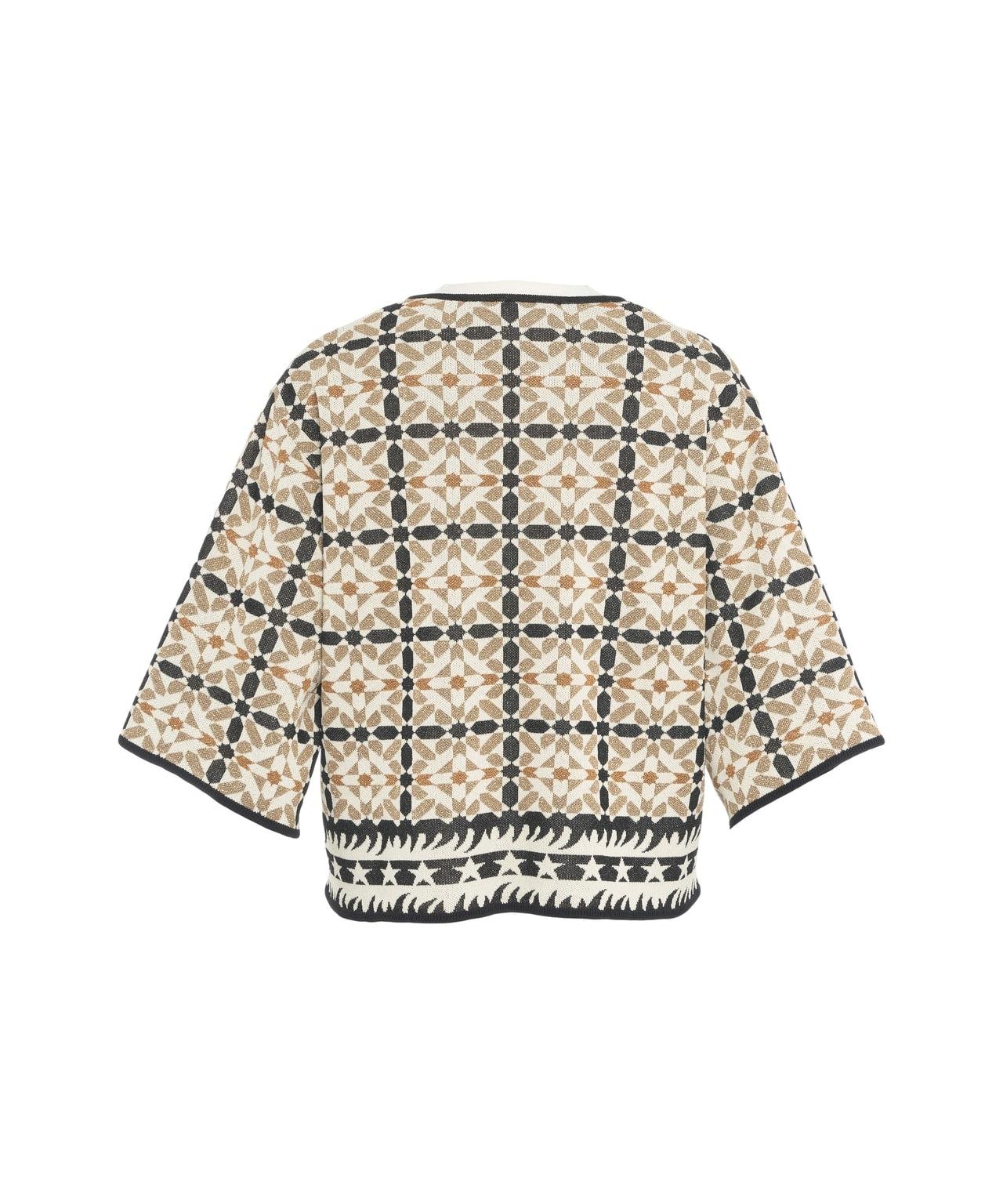 Lurex jacquard blouse Product Image