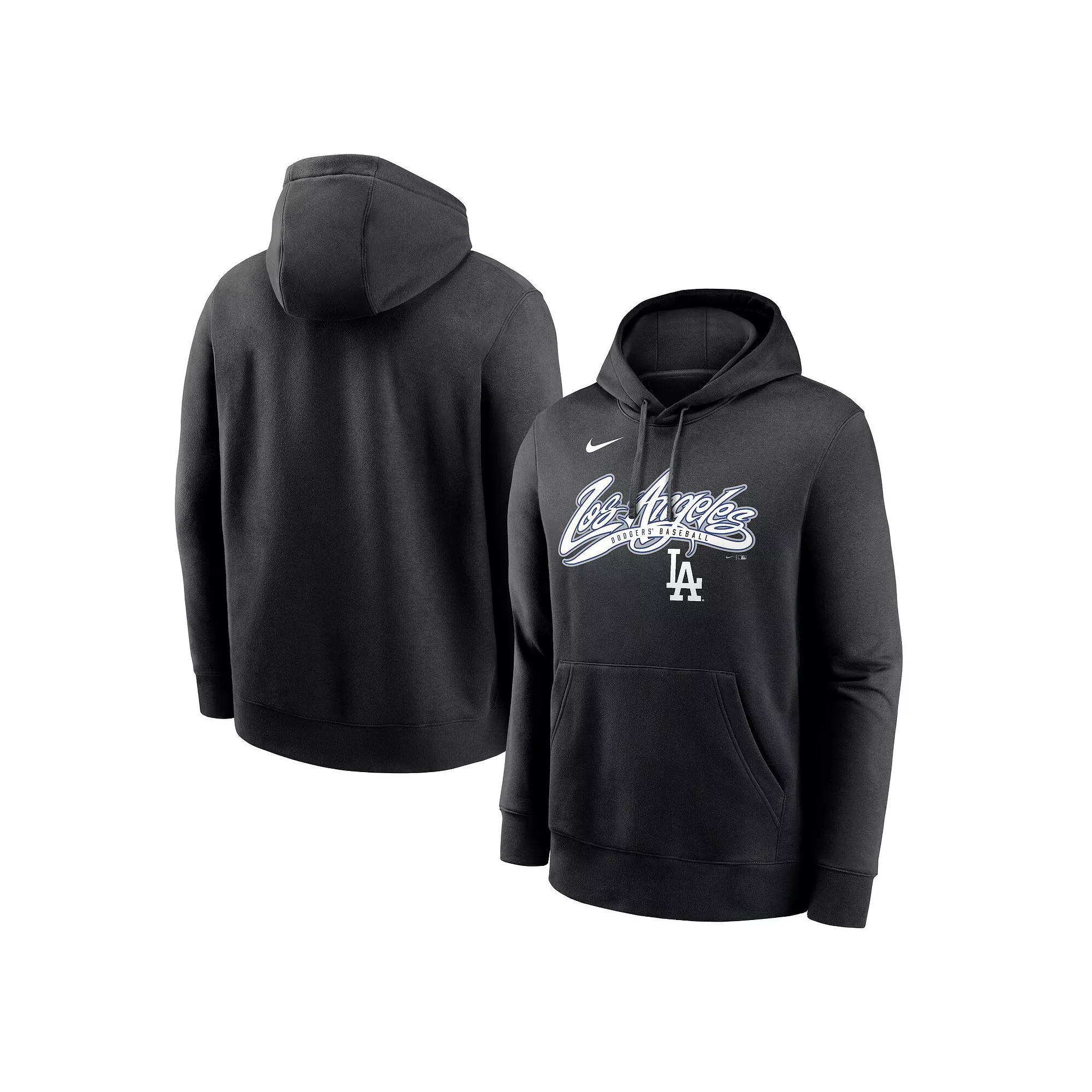 Men's Nike Black Los Angeles Dodgers Local Club Pullover Hoodie, Size: Small Product Image