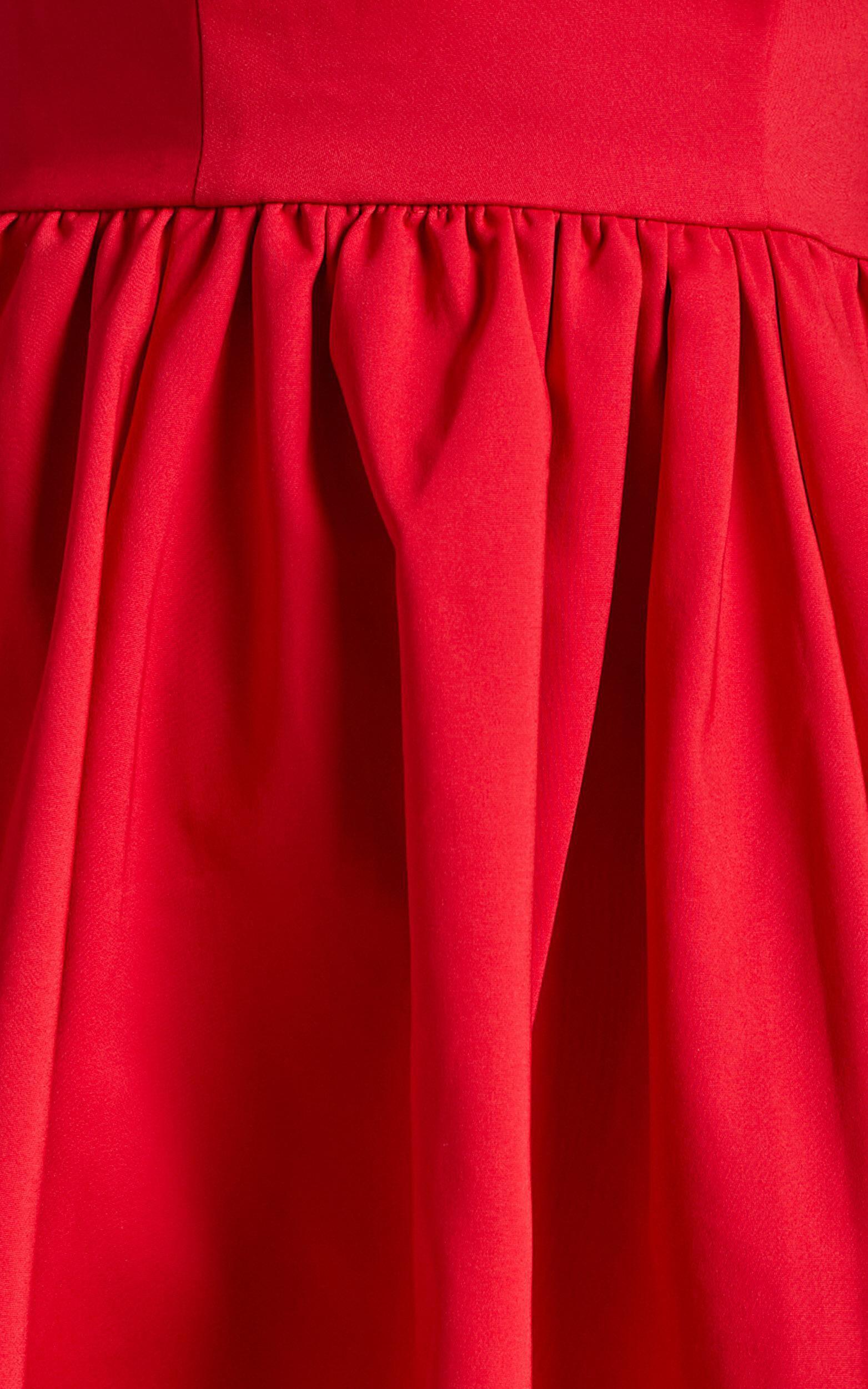 You Got Nothing To Prove Mini Dress - Strappy A-line Dress in Red Product Image