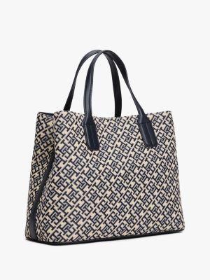 Jacquard Monogram Logo Crossbody Satchel Product Image