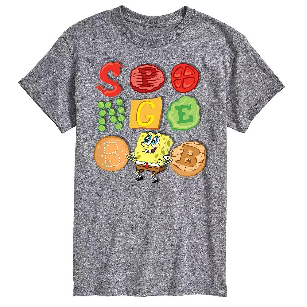 Men's Nickelodeon SpongeBob SquarePants Patty Condiments Graphic Tee,  Product Image