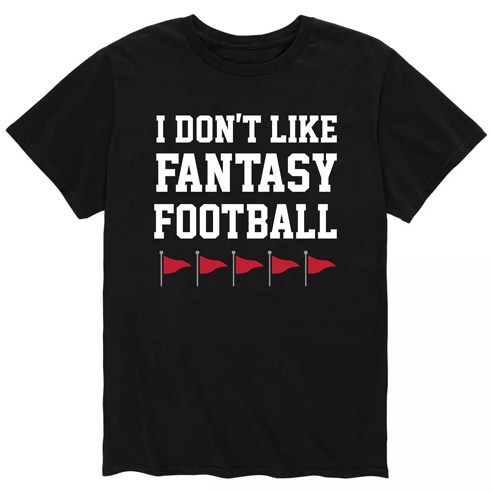 Men's Don't Like Fantasy Football Red Flag Tee,  Product Image