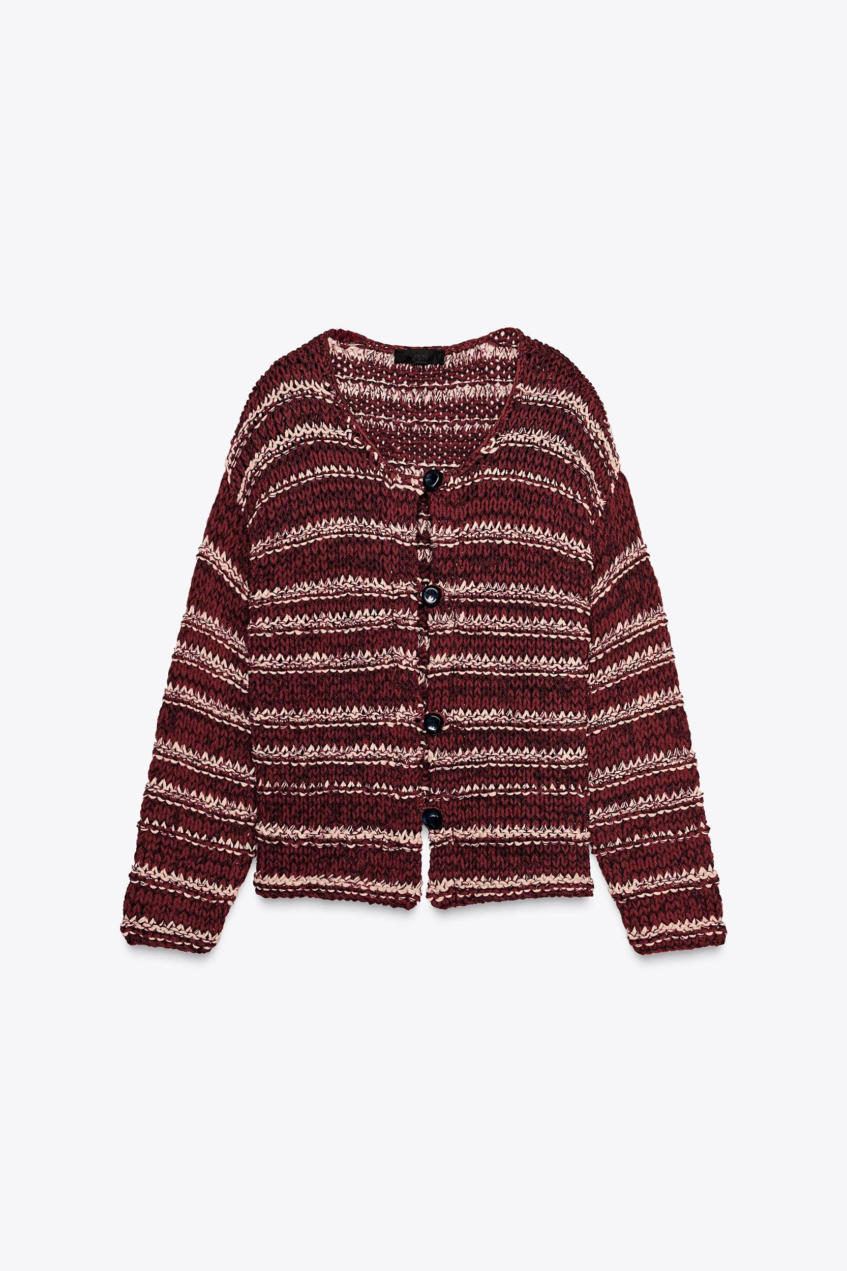 COMBINATION KNIT CARDIGAN Product Image