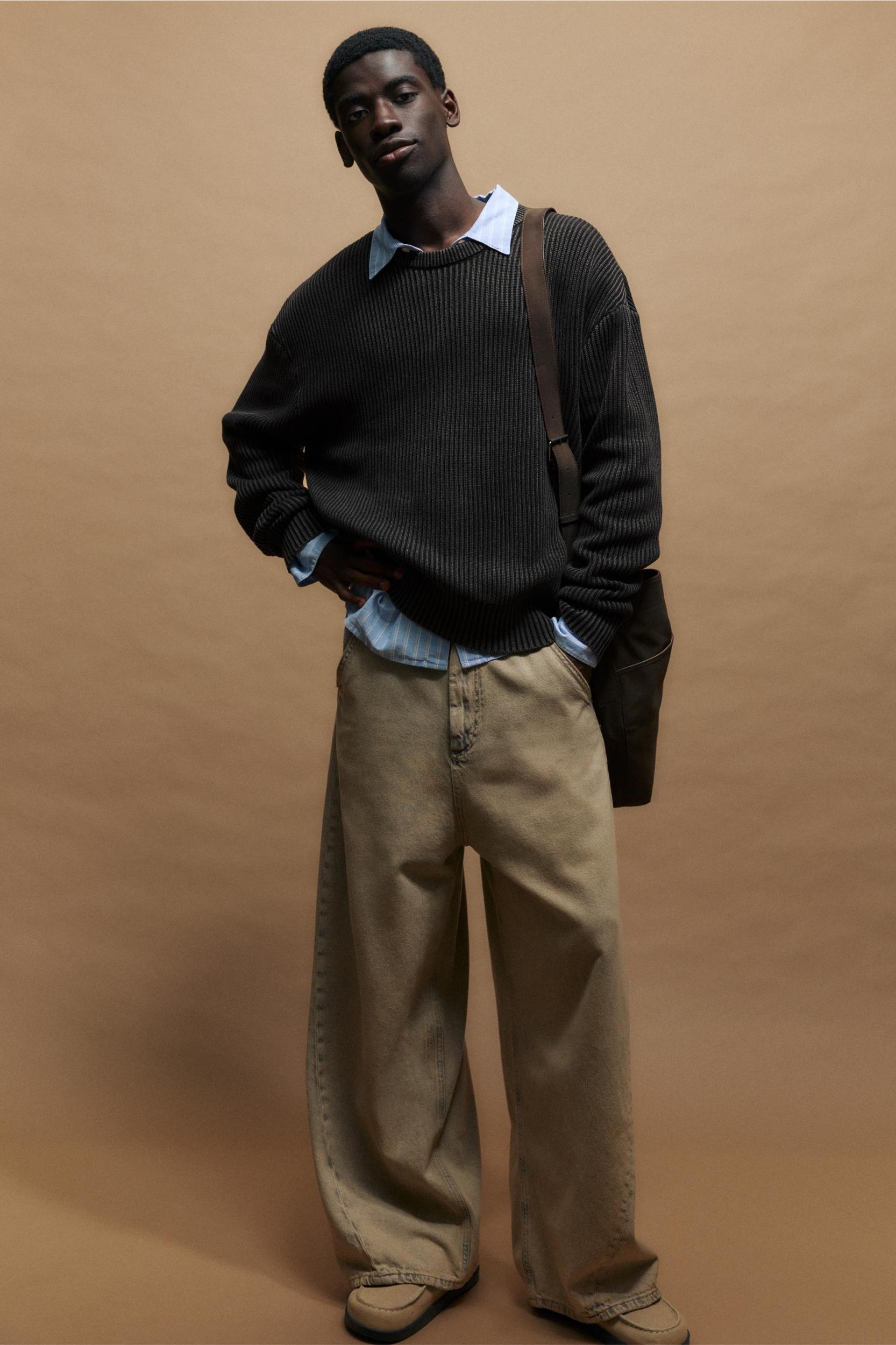 Acid wash knit jumper Product Image