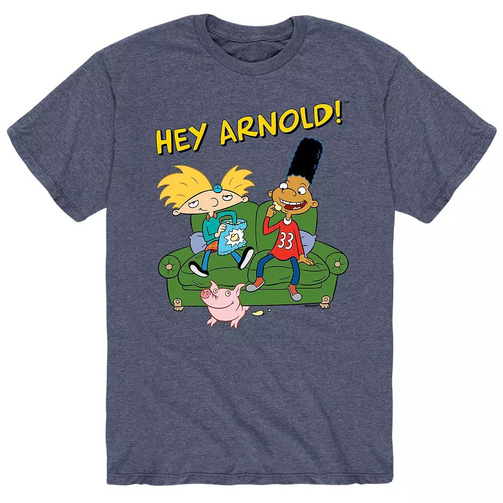 Big & Tall Hey Arnold! Gerald And Arnold On The Couch Graphic Tee, Men's,  Product Image