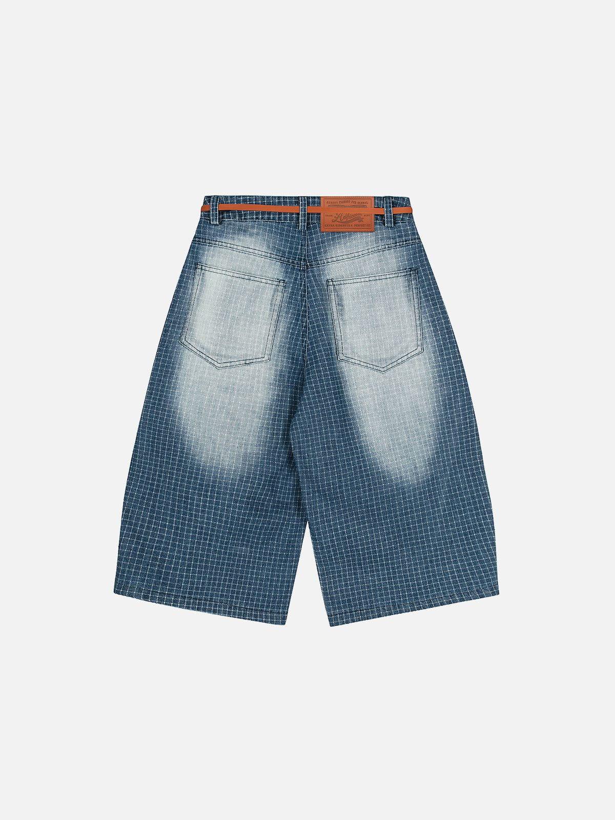 Aelfric Eden Vintage Plaid Washed Longline Jorts Product Image