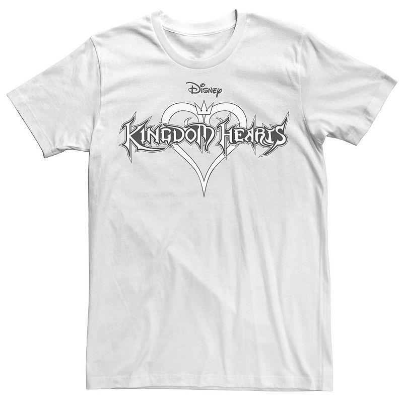 Big & Tall Disney Kingdom Hearts White Logo Tee, Men's,  Product Image