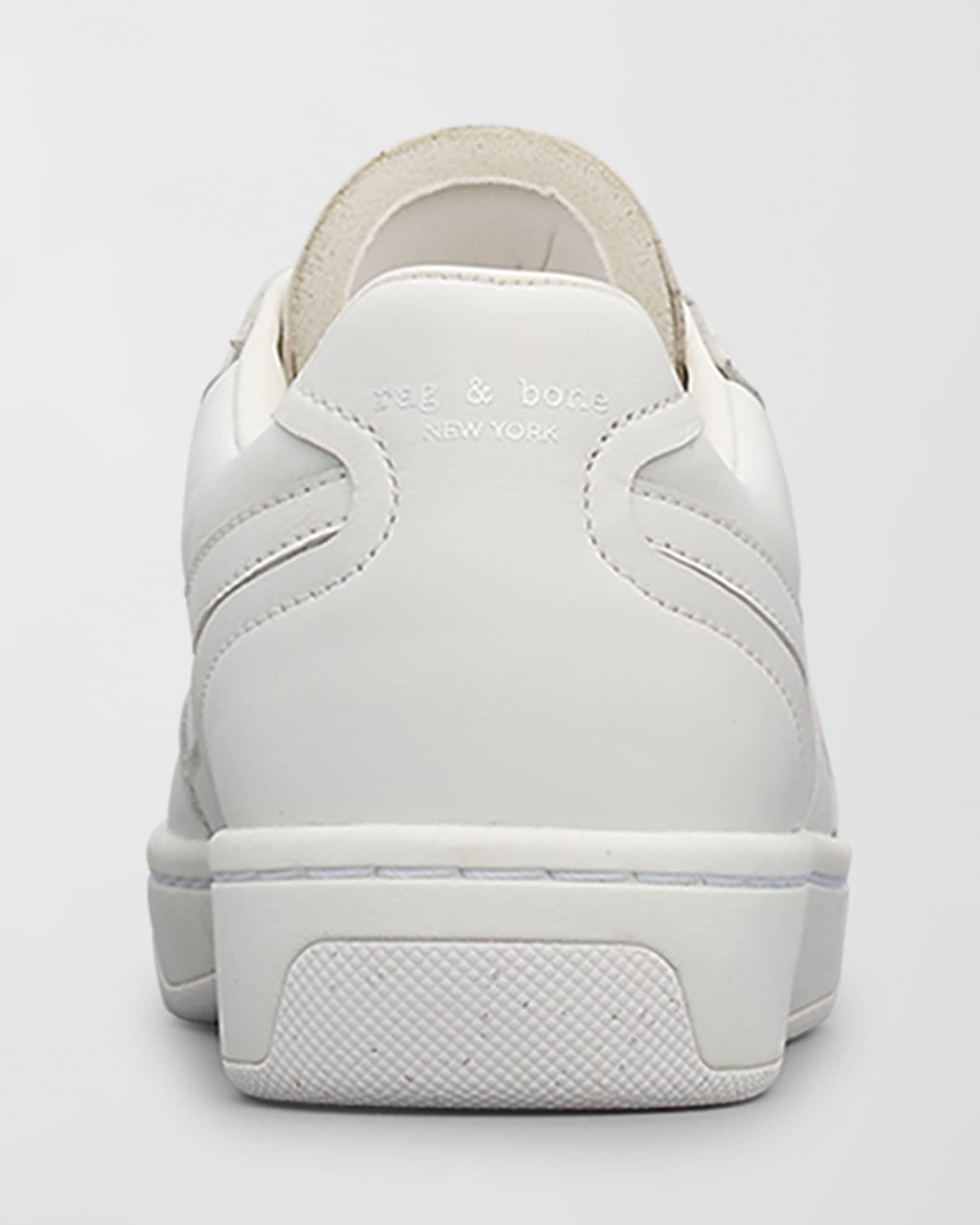 Men's Retro Court Leather Low-Top Sneakers Product Image