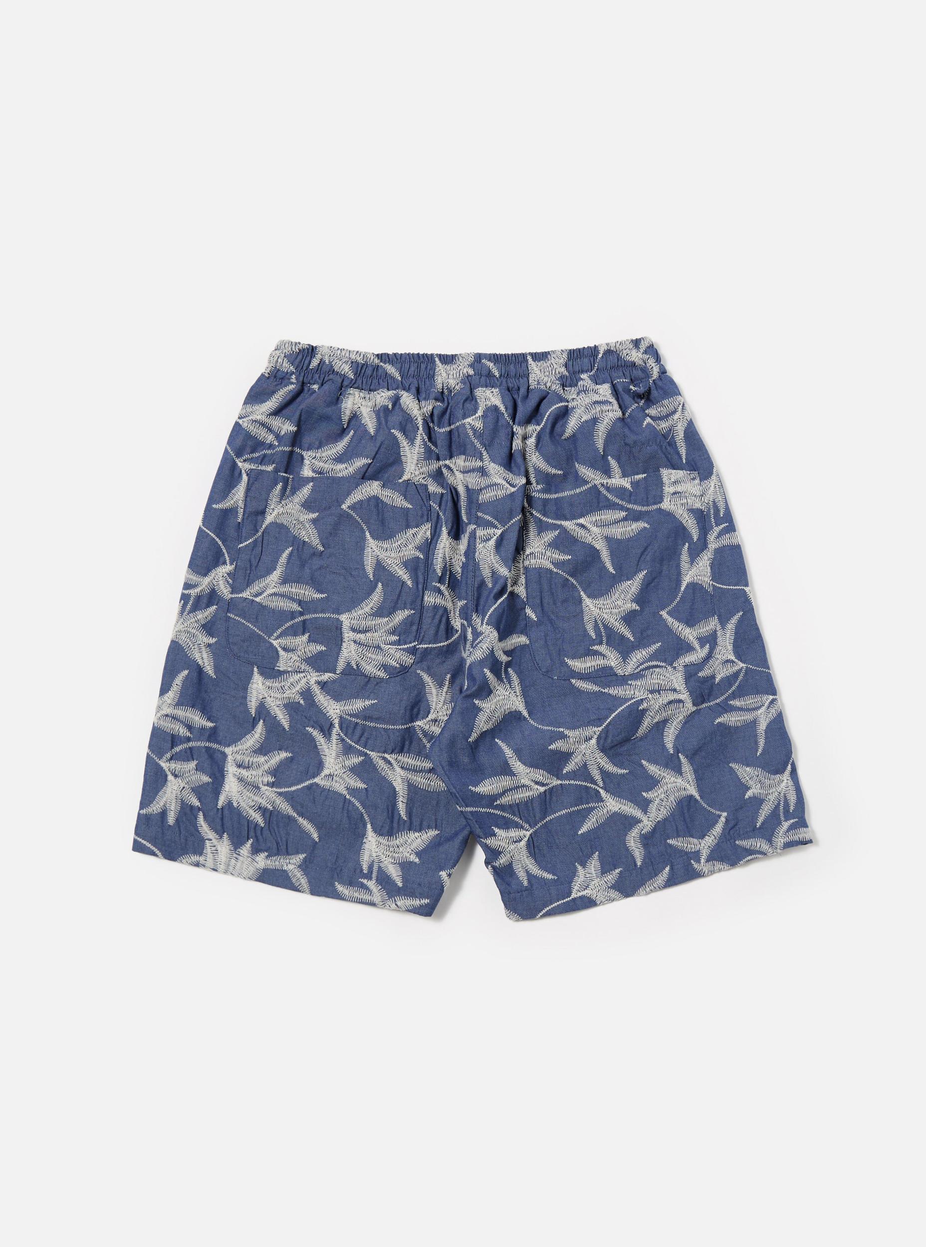 Indigo Summer Jungle Cotton Simple Short Product Image
